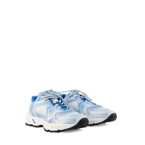 DIOR - Sneakers CD1 Dior en toile et cuir bleu et blanc (T42)