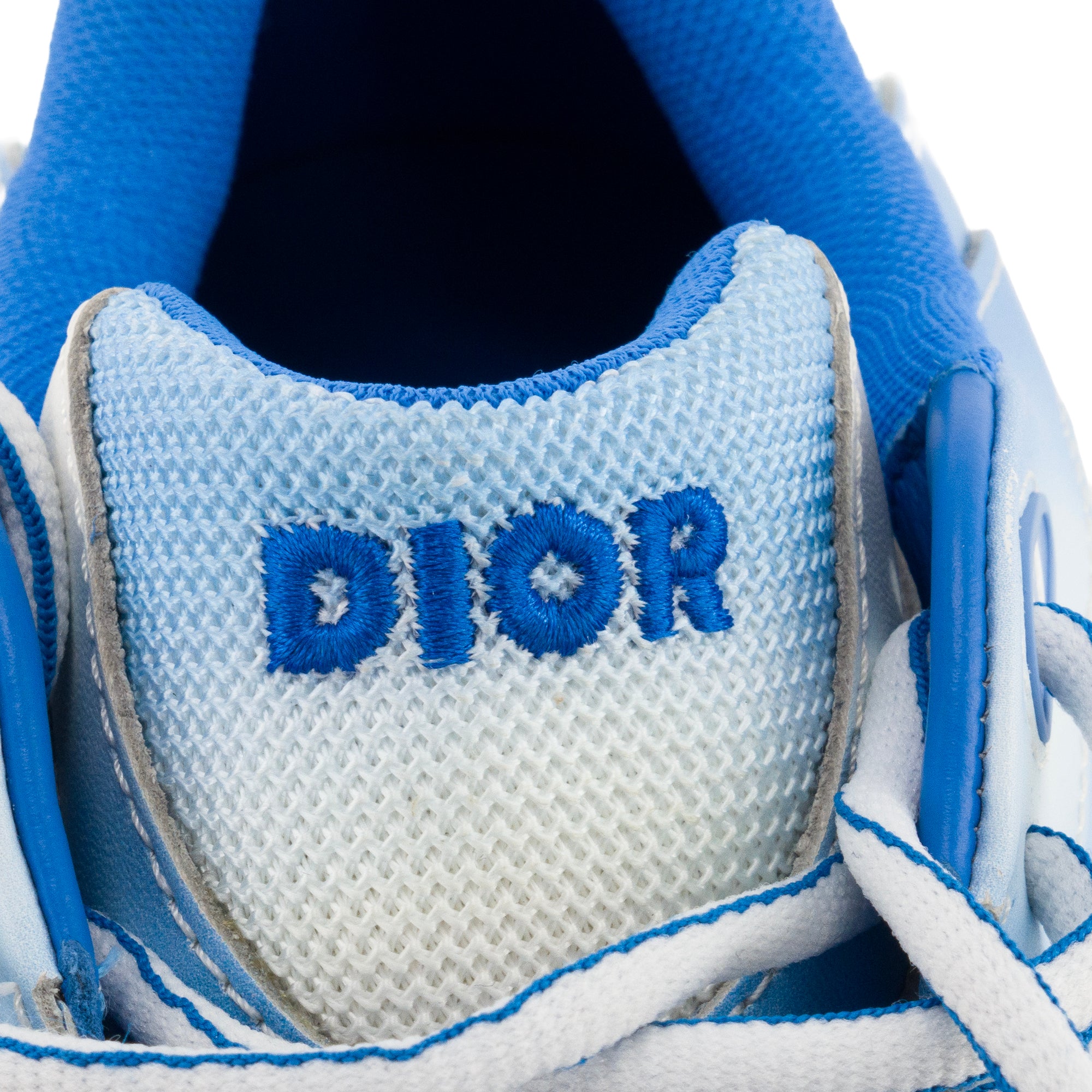 DIOR - Sneakers CD1 Dior en toile et cuir bleu et blanc (T42)