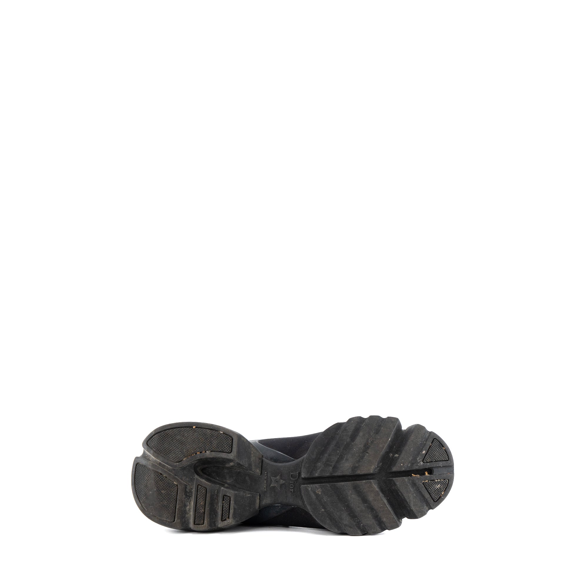 DIOR - Sneakers D-Connect Dior en toile noire et caoutchouc (T37)
