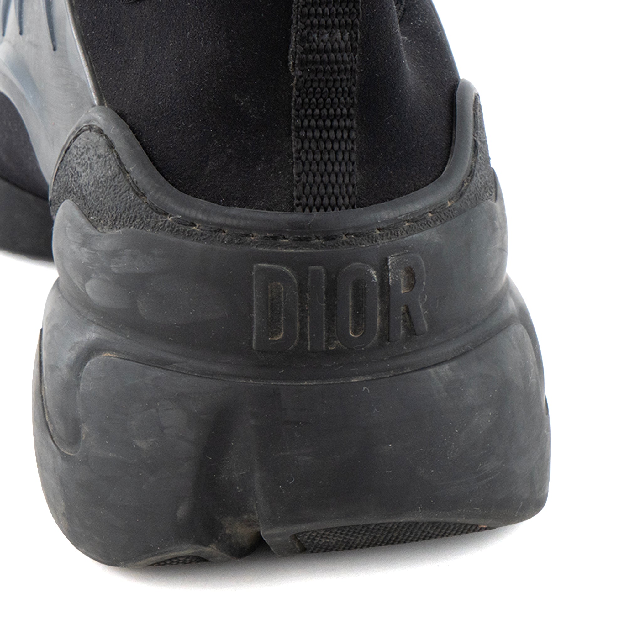 DIOR - Sneakers D-Connect Dior en toile noire et caoutchouc (T37)