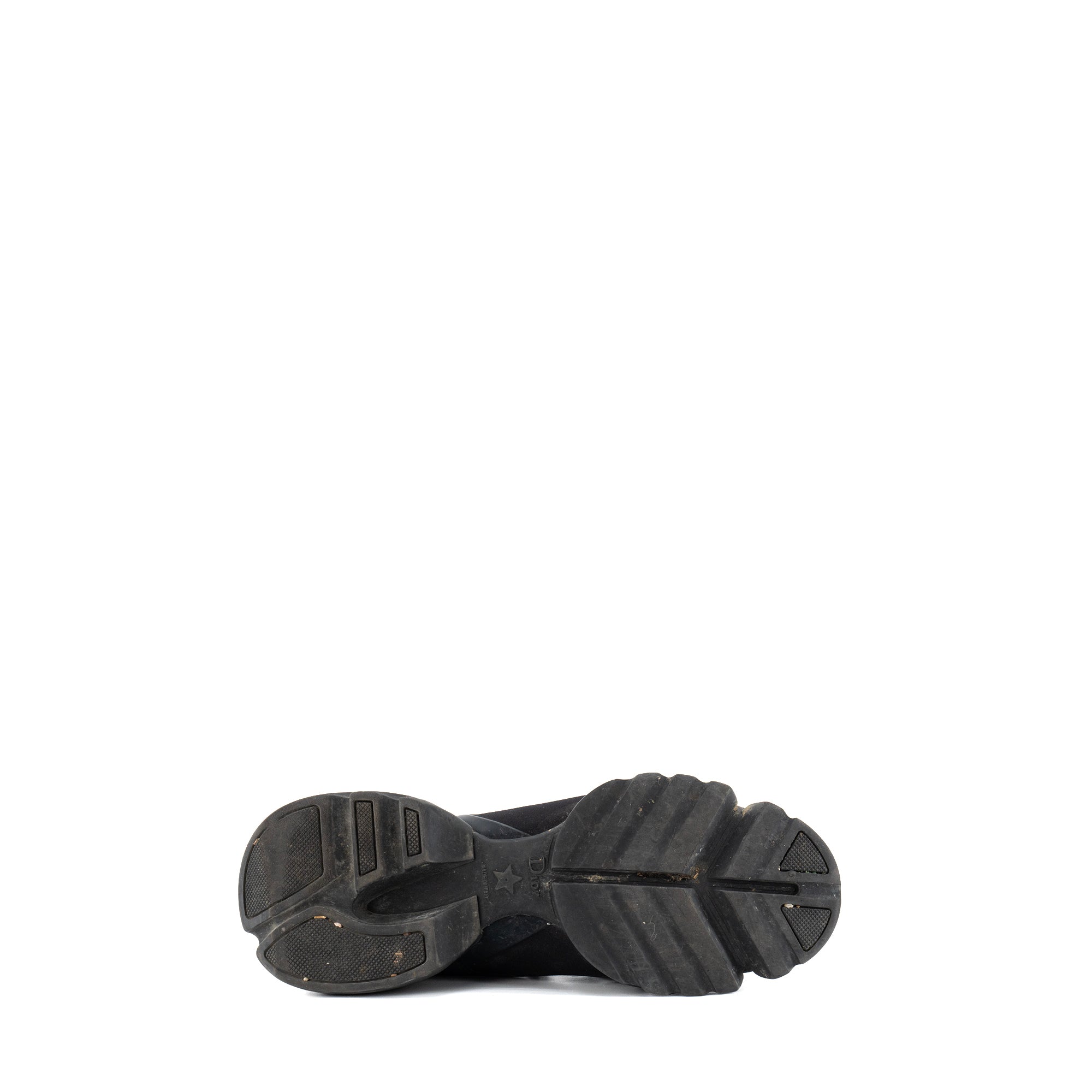 DIOR - Sneakers D-Connect Dior en toile noire et caoutchouc (T37)