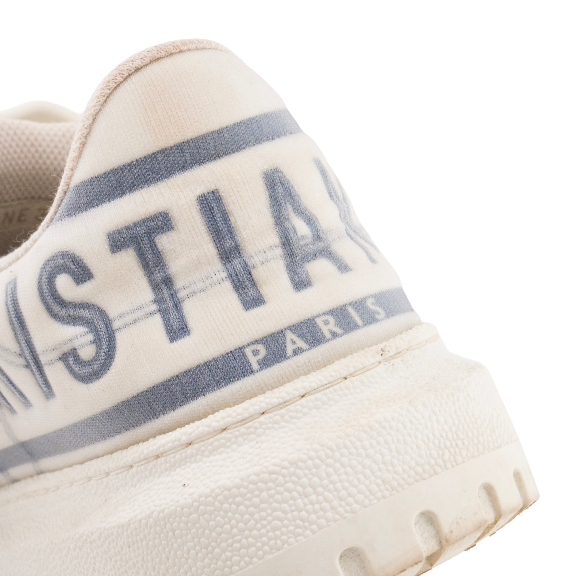 DIOR - Sneakers Dior-ID en toile blanche et grise (T38)