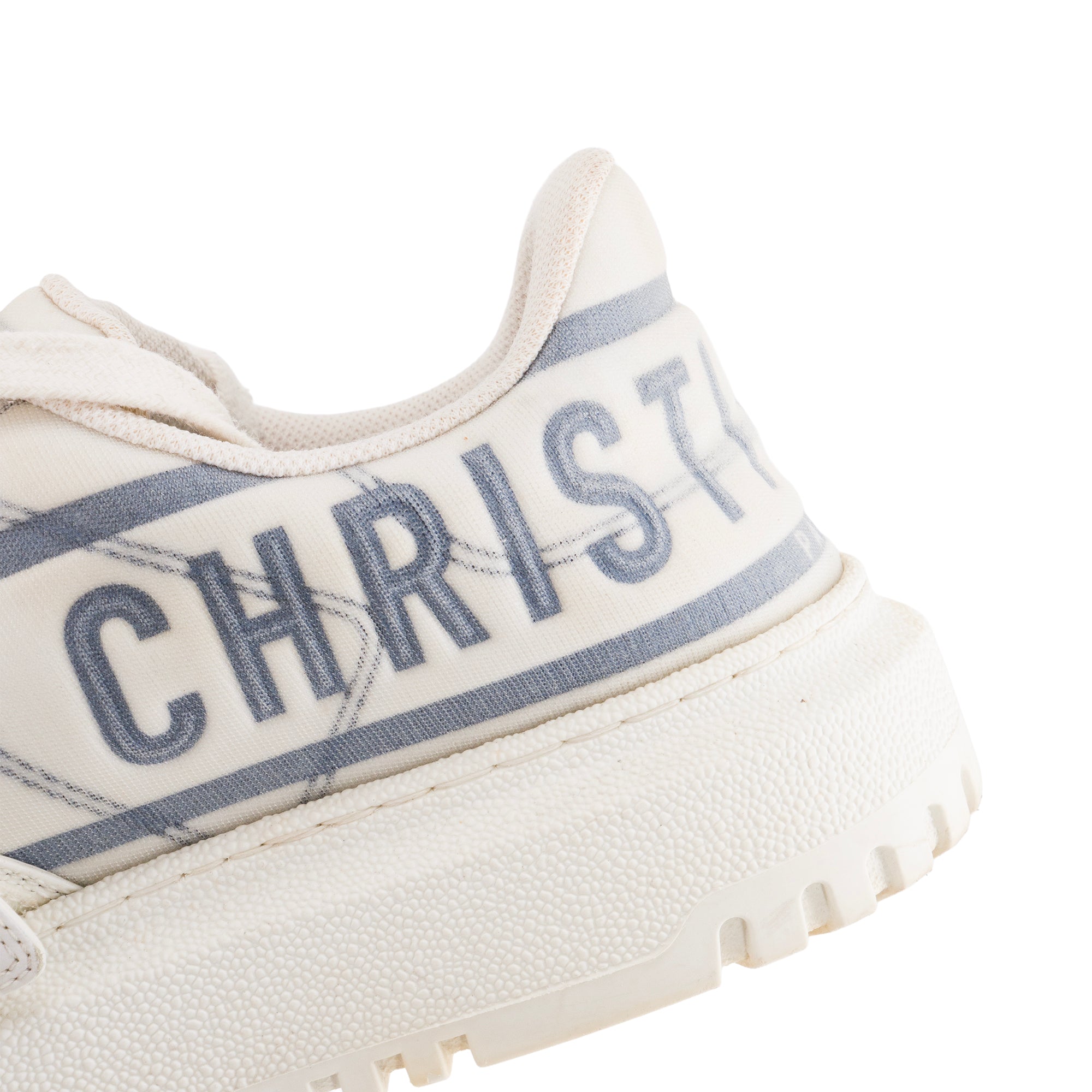 DIOR - Sneakers Dior-ID en toile blanche et grise (T38)