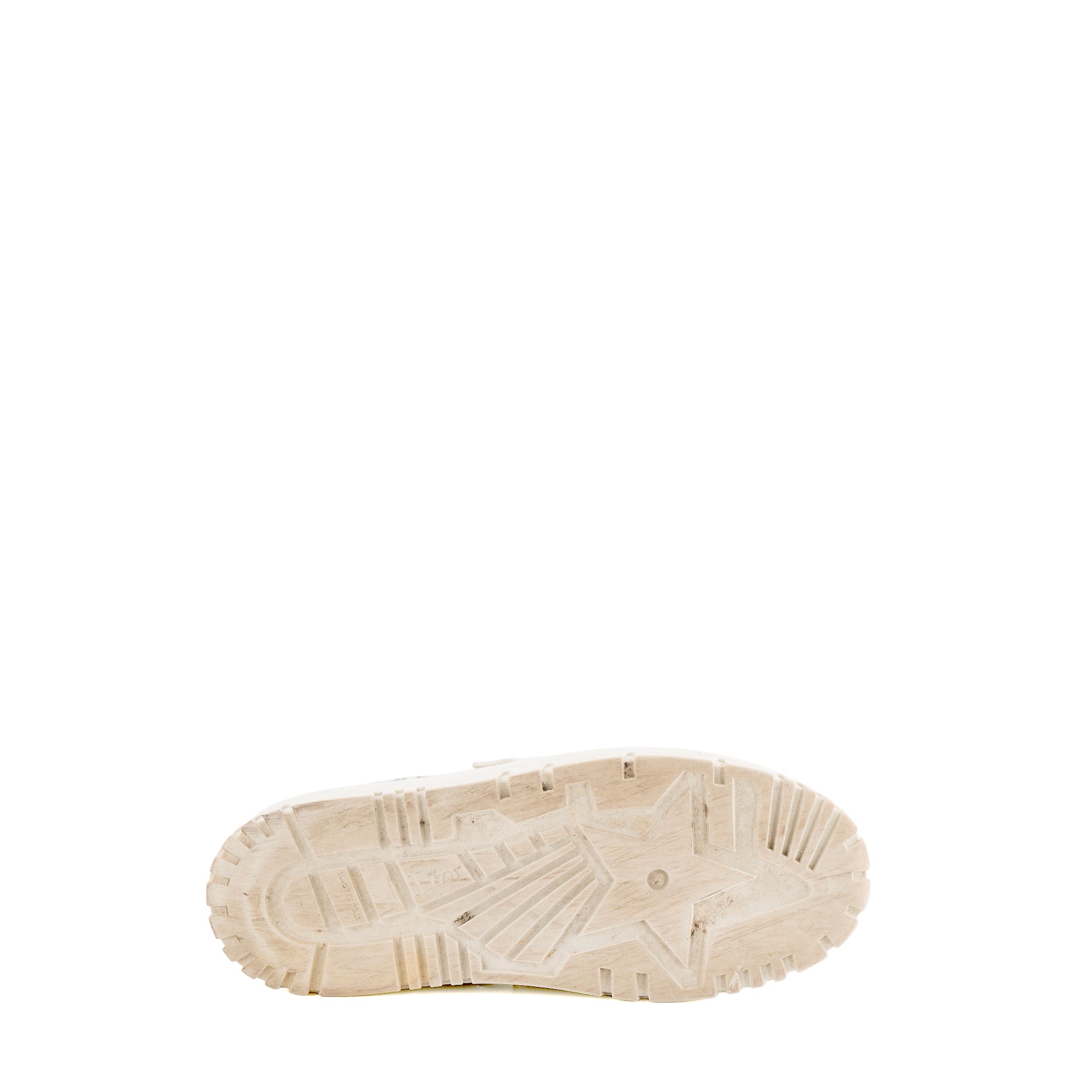 DIOR - Sneakers Dior-ID en toile blanche et grise (T38)