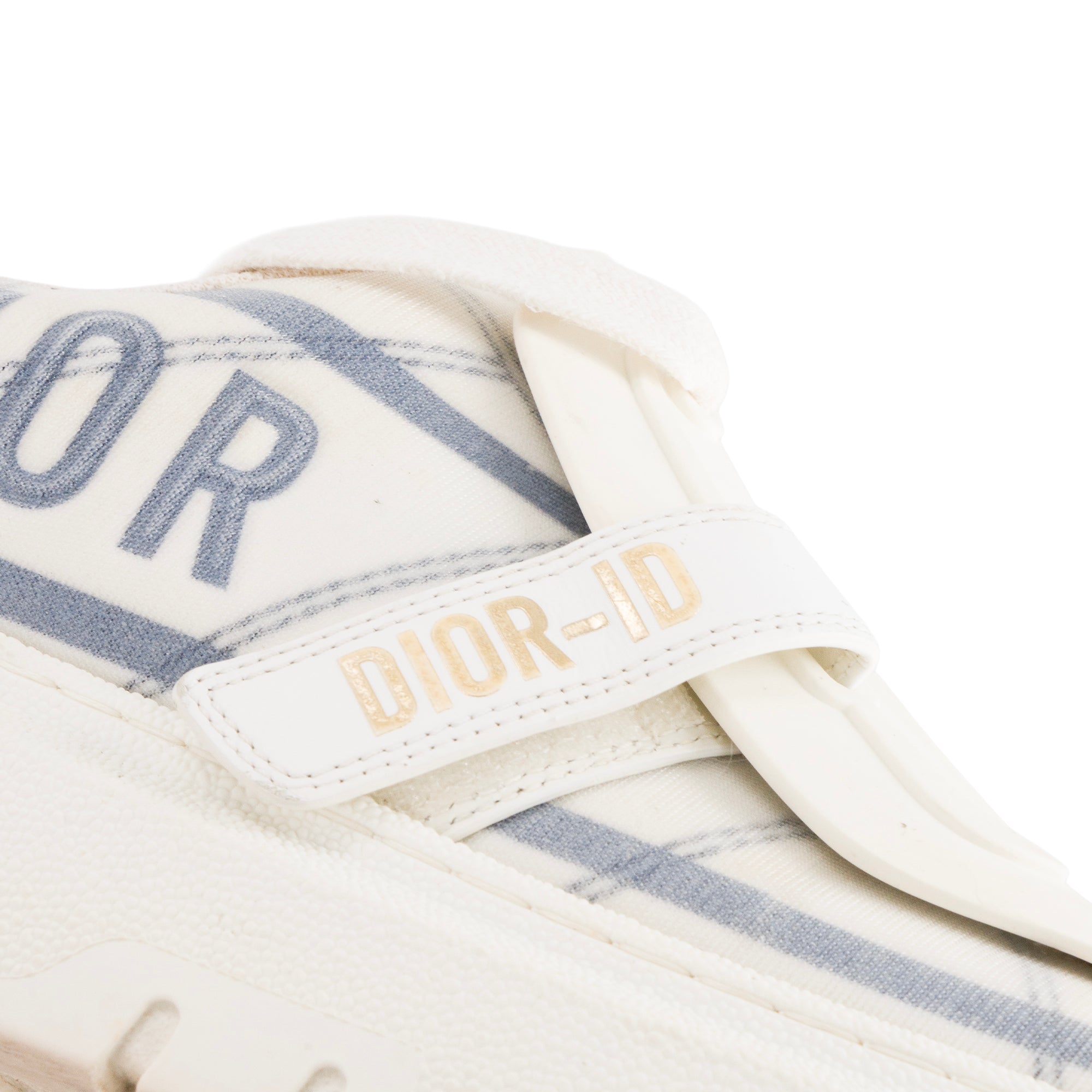DIOR - Sneakers Dior-ID en toile blanche et grise (T38)
