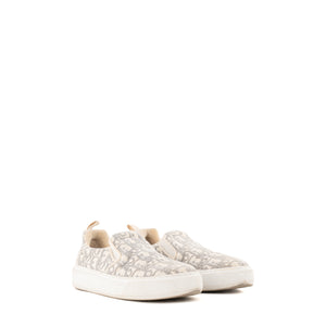 DIOR - Sneakers Slip-On Dior en toile grise et blanche (T38)