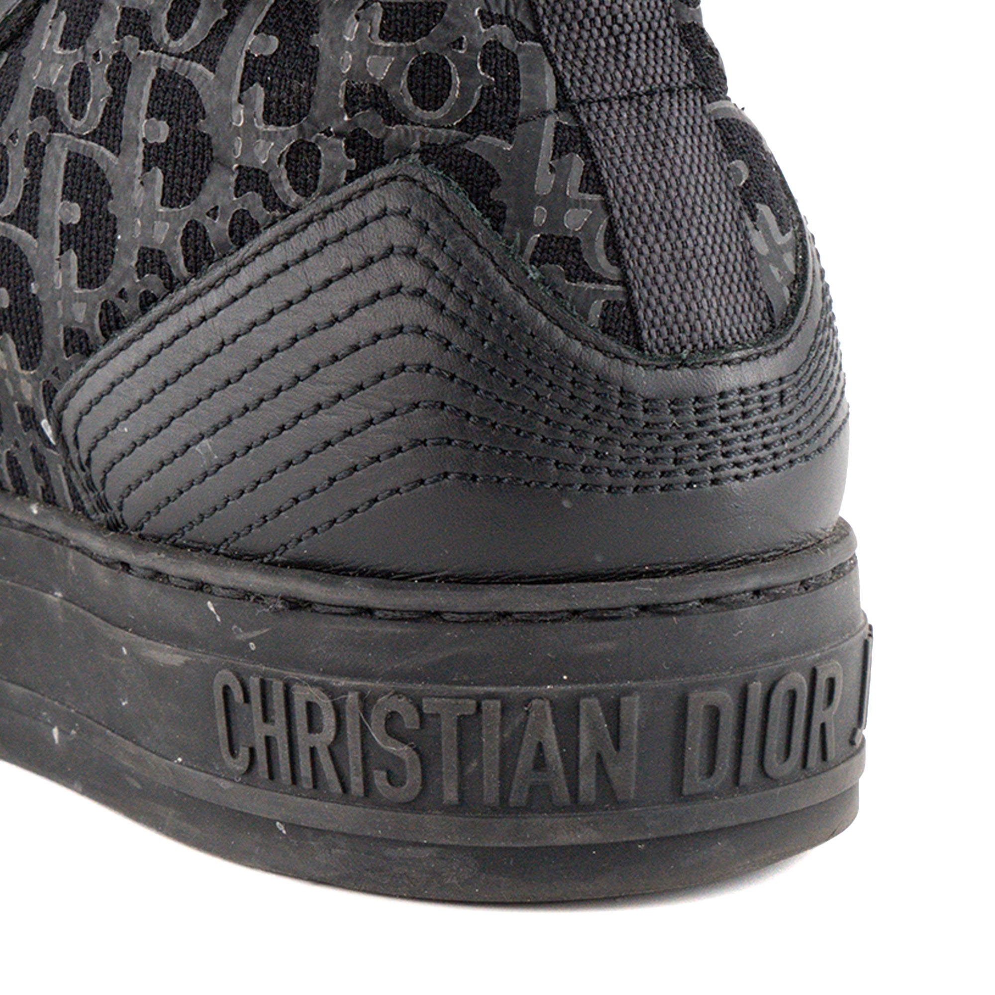 DIOR - Sneakers Walk'n'Dior en toile noire (T37)