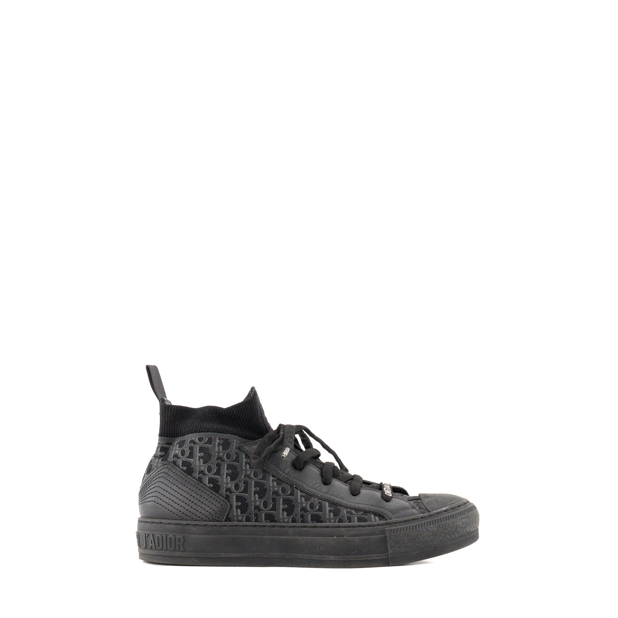 DIOR - Sneakers Walk'n'Dior en toile noire (T37)