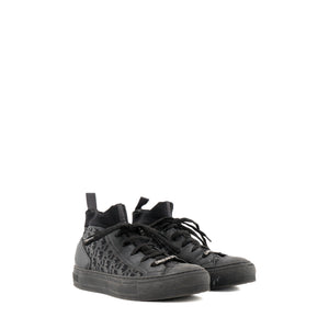 DIOR - Sneakers Walk'n'Dior en toile noire (T37)
