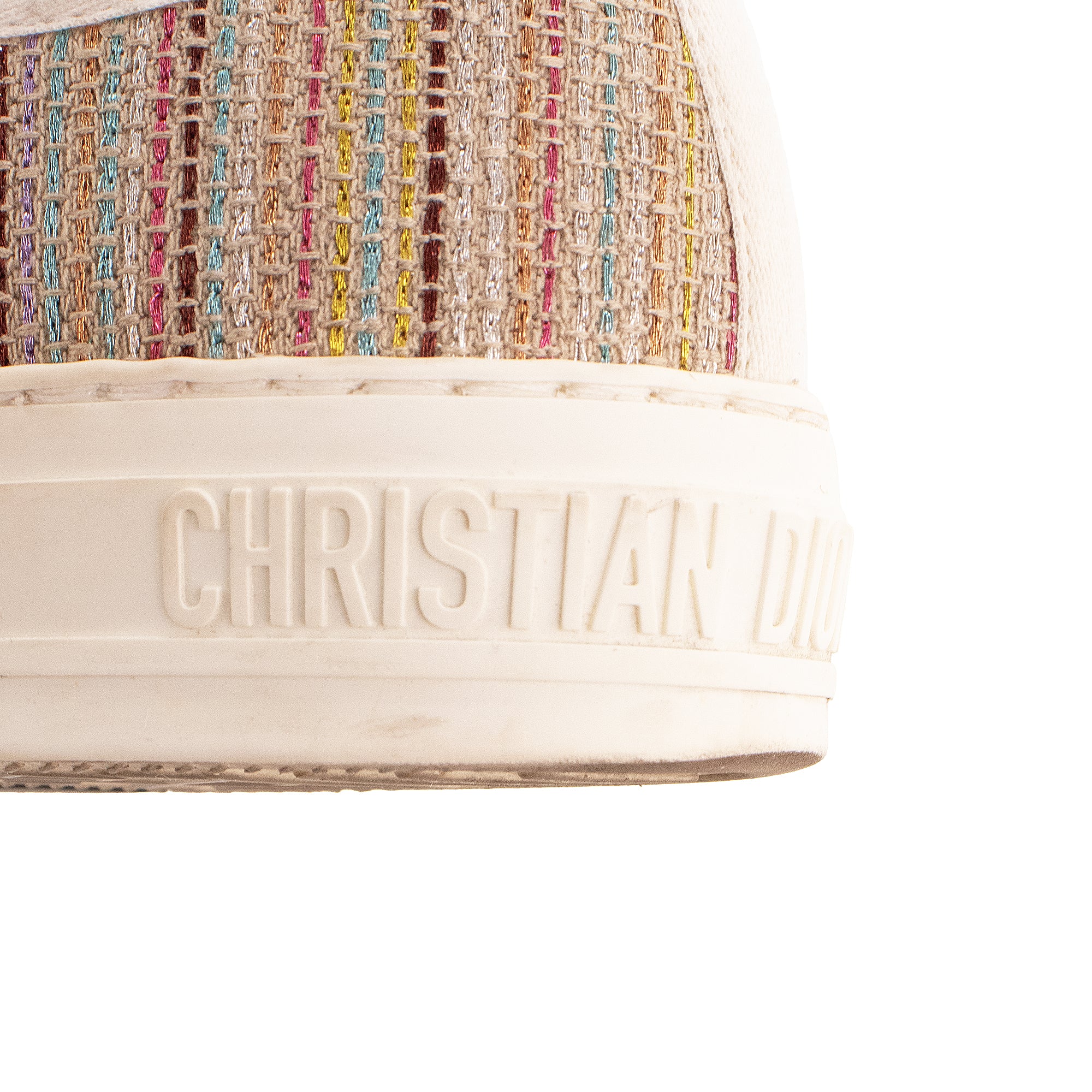 DIOR - Sneakers Walk'N'Dior Dior en toile multicolore irisée (T36)