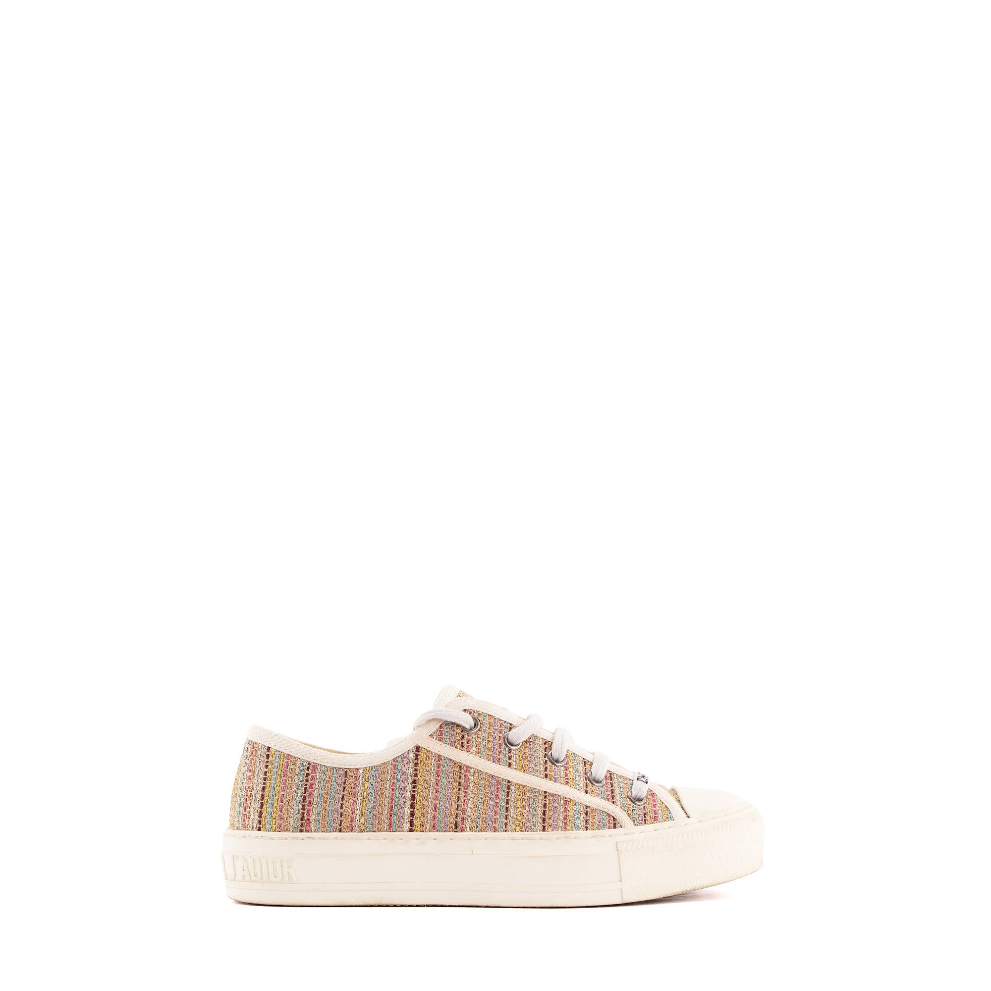 DIOR - Sneakers Walk'N'Dior Dior en toile multicolore irisée (T36)