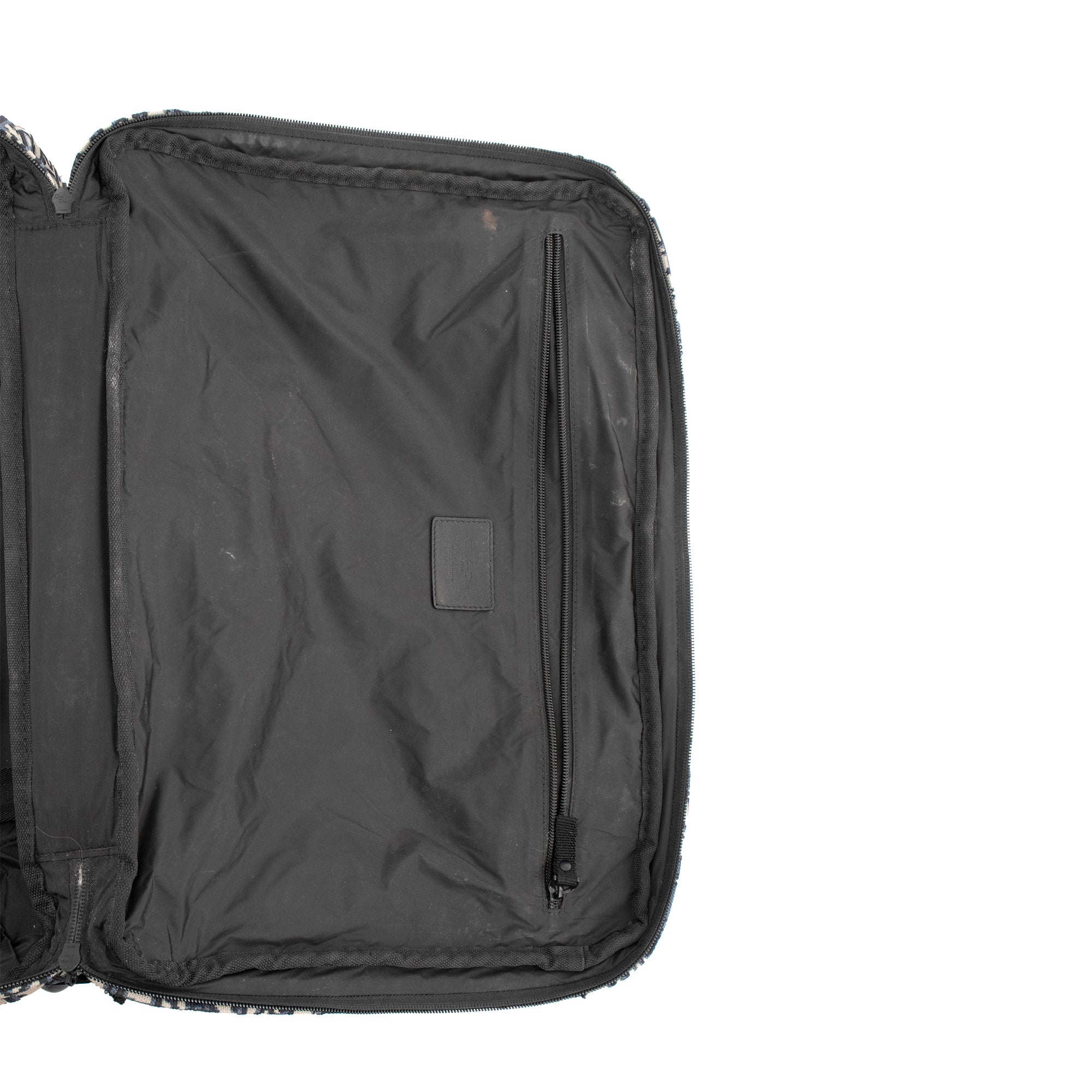 DIOR - Valise Diortravel small Dior en toile jacquard Dior oblique bleu marine