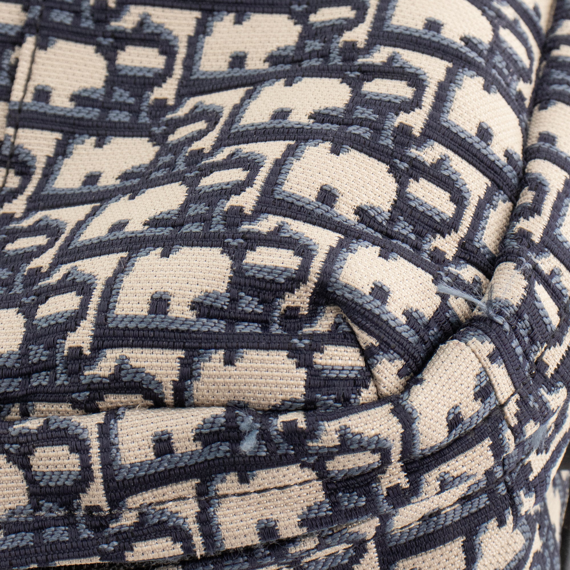 DIOR - Valise Diortravel small Dior en toile jacquard Dior oblique bleu marine