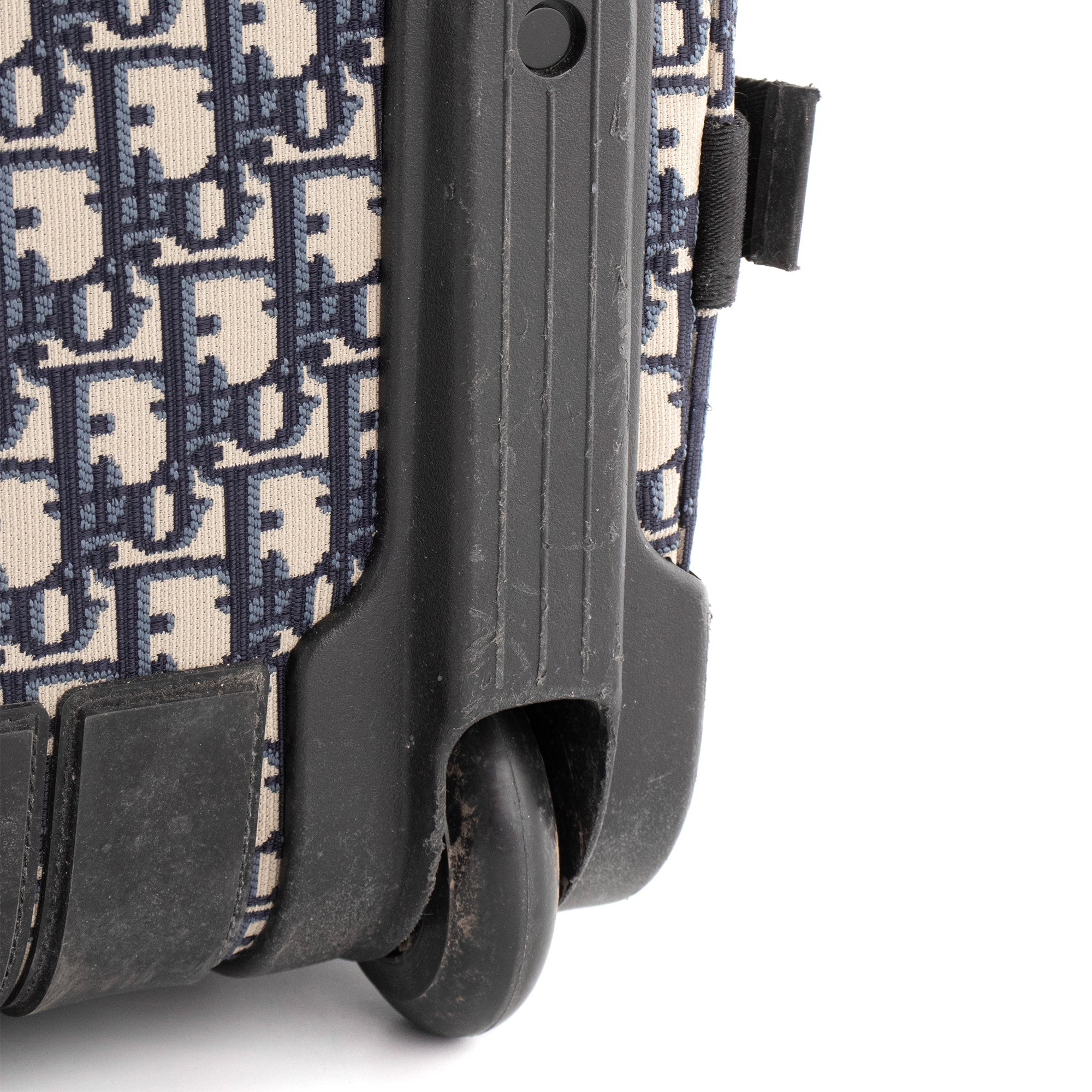 DIOR - Valise Diortravel small Dior en toile jacquard Dior oblique bleu marine