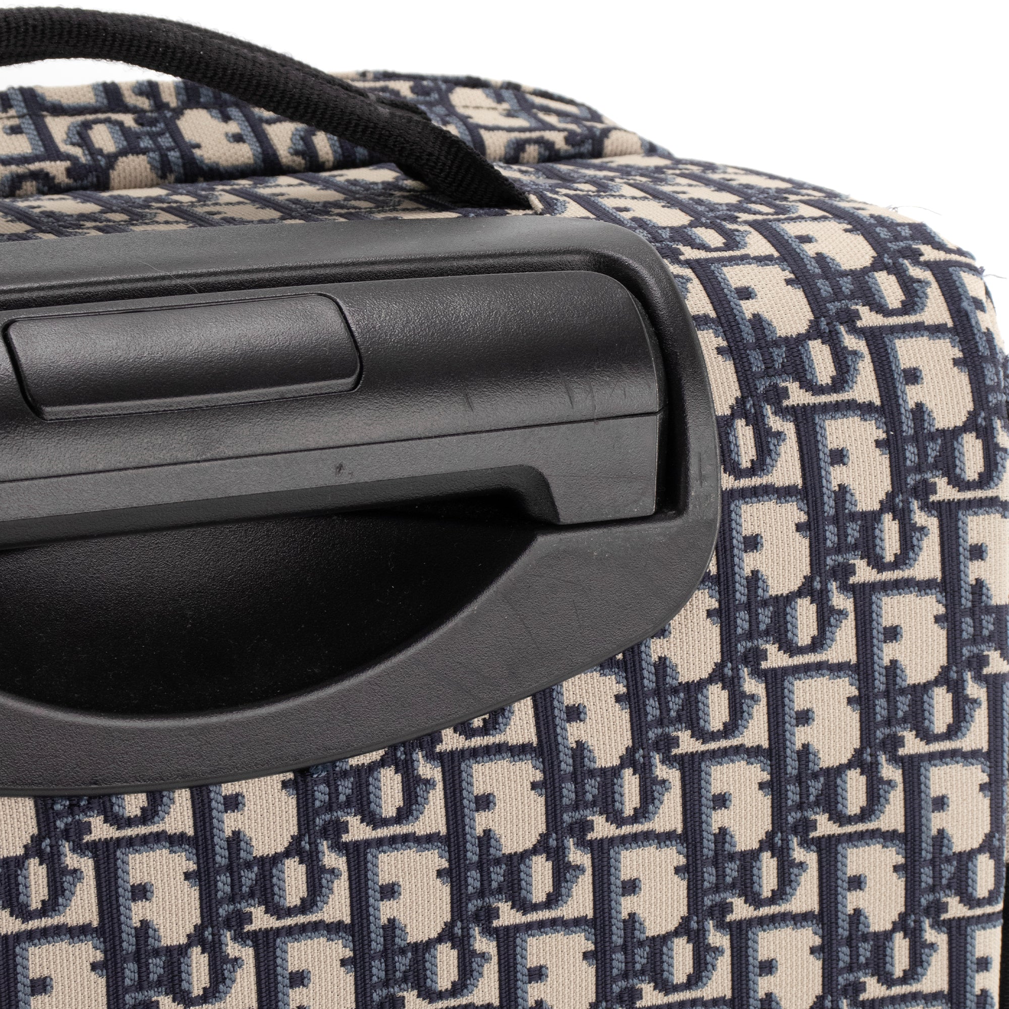 DIOR - Valise Diortravel small Dior en toile jacquard Dior oblique bleu marine