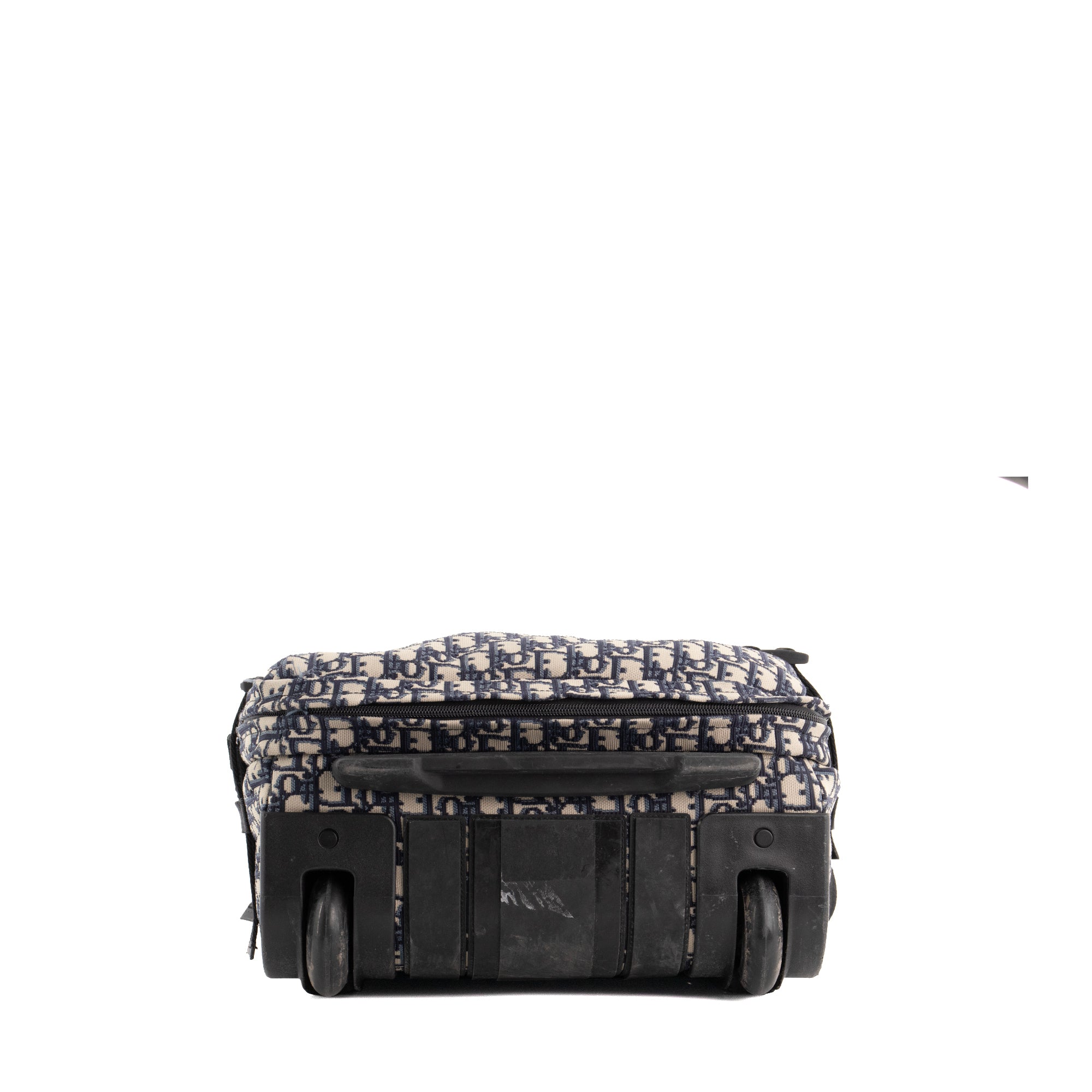 DIOR - Valise Diortravel small Dior en toile jacquard Dior oblique bleu marine