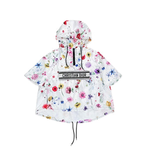 DIOR - Veste coupe vent Dior en polyester blanc et motifs colorés (M)