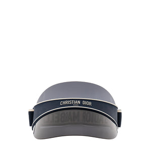 DIOR - Visière Diorclub V1U Dior en plastique et toile bleu marine et blanche (TU)