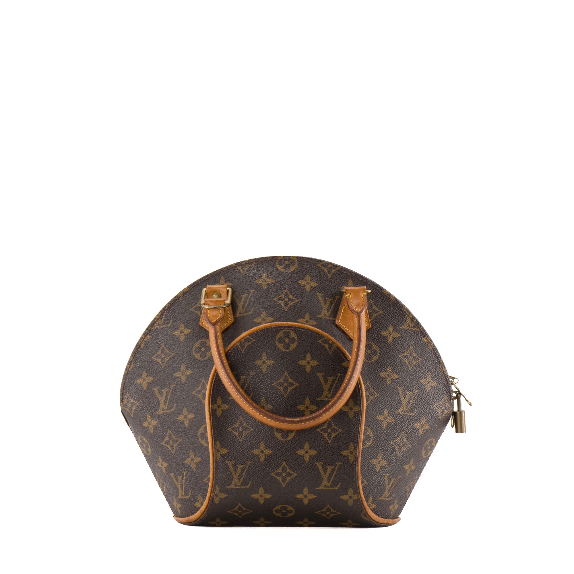 LOUIS VUITTON - Sac à main Ellipse PM Louis Vuitton en toile enduite monogrammée vintage