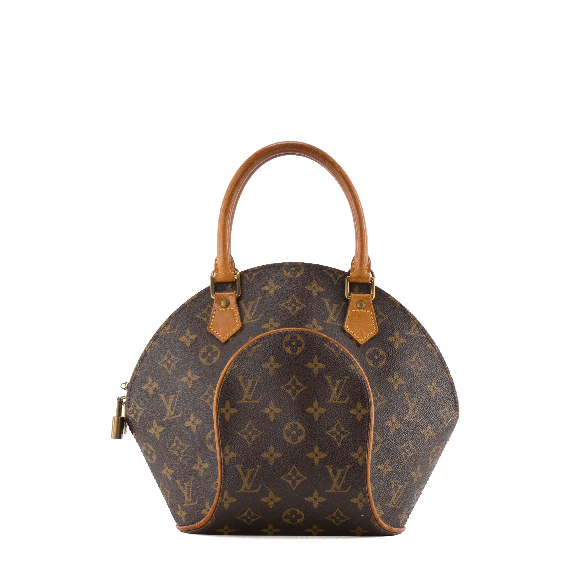 LOUIS VUITTON - Sac à main Ellipse PM Louis Vuitton en toile enduite monogrammée vintage