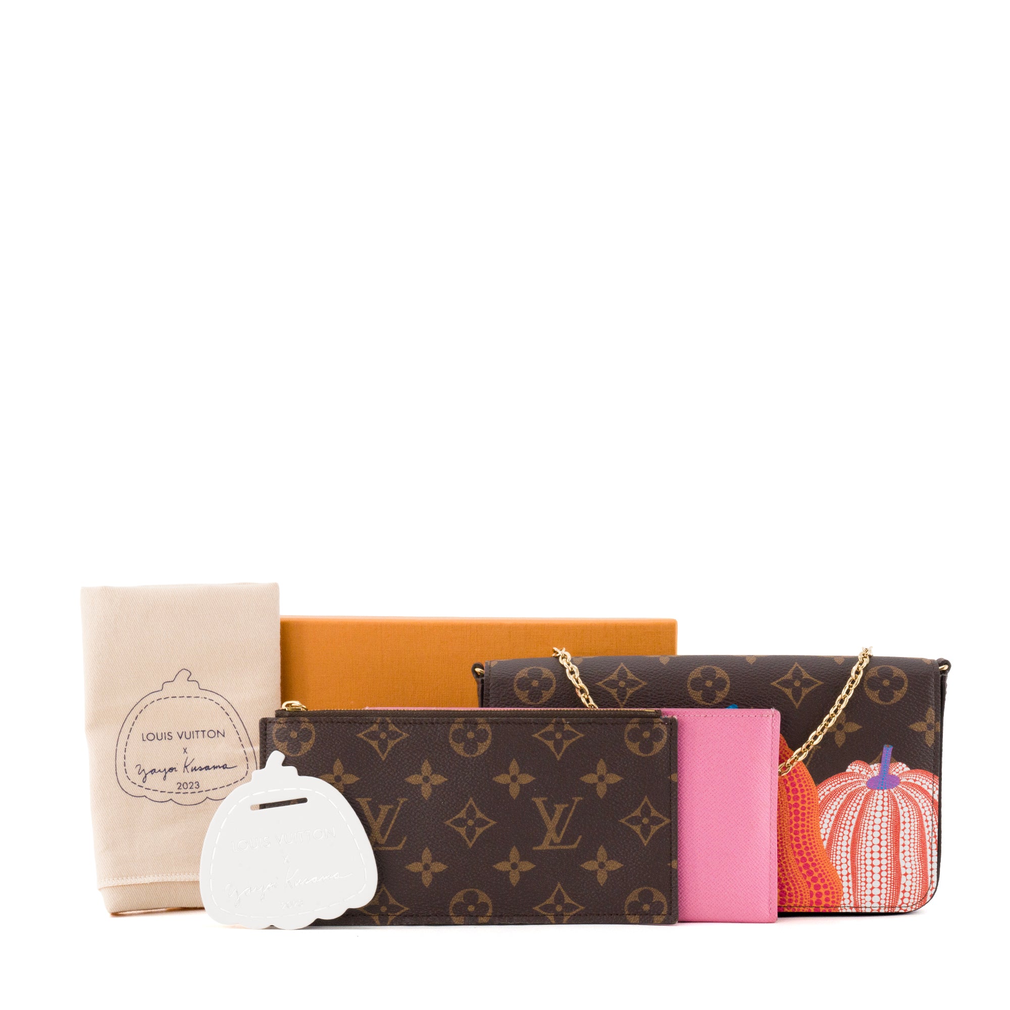 LOUIS VUITTON -  Pochette Félicie Louis Vuitton x Yayoi Kusama en toile enduite monogrammée édition limitée