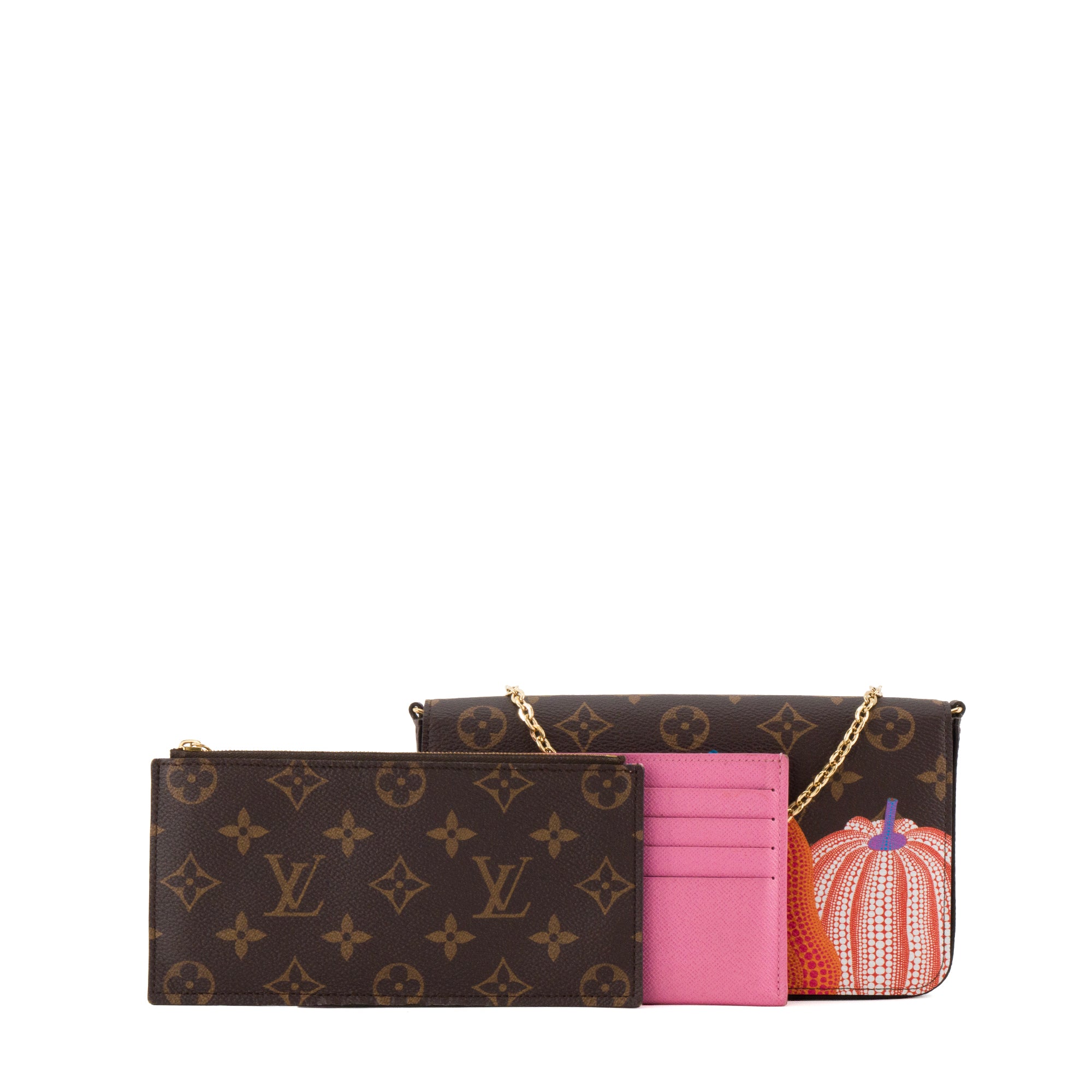 LOUIS VUITTON -  Pochette Félicie Louis Vuitton x Yayoi Kusama en toile enduite monogrammée édition limitée