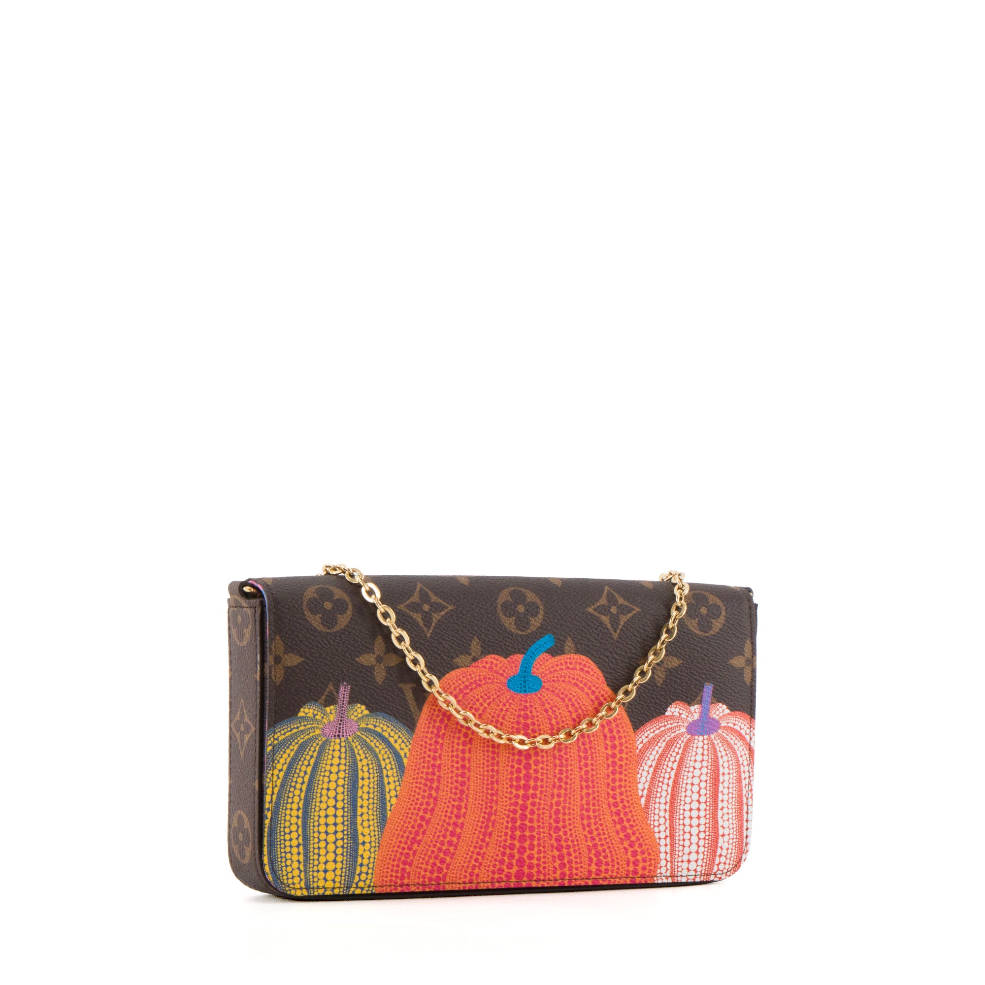 LOUIS VUITTON -  Pochette Félicie Louis Vuitton x Yayoi Kusama en toile enduite monogrammée édition limitée