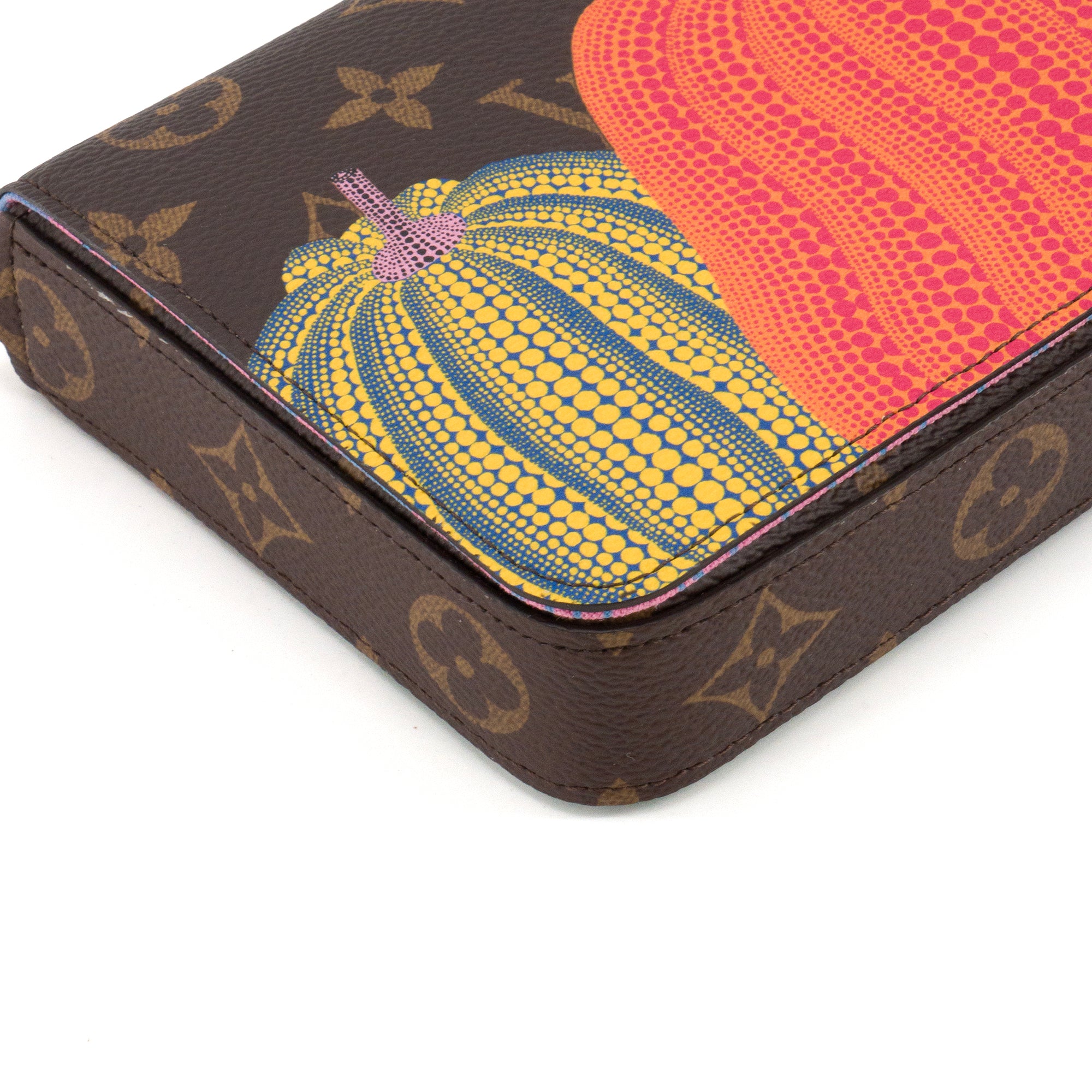 LOUIS VUITTON -  Pochette Félicie Louis Vuitton x Yayoi Kusama en toile enduite monogrammée édition limitée