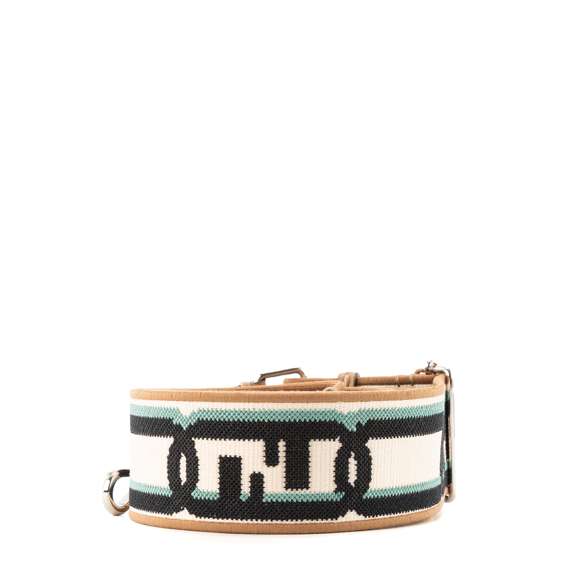 FENDI - Bandoulière Fendi en toile monogrammée marron et beige