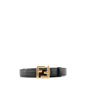 FENDI - Ceinture FF Fendi en cuir noir (T85)