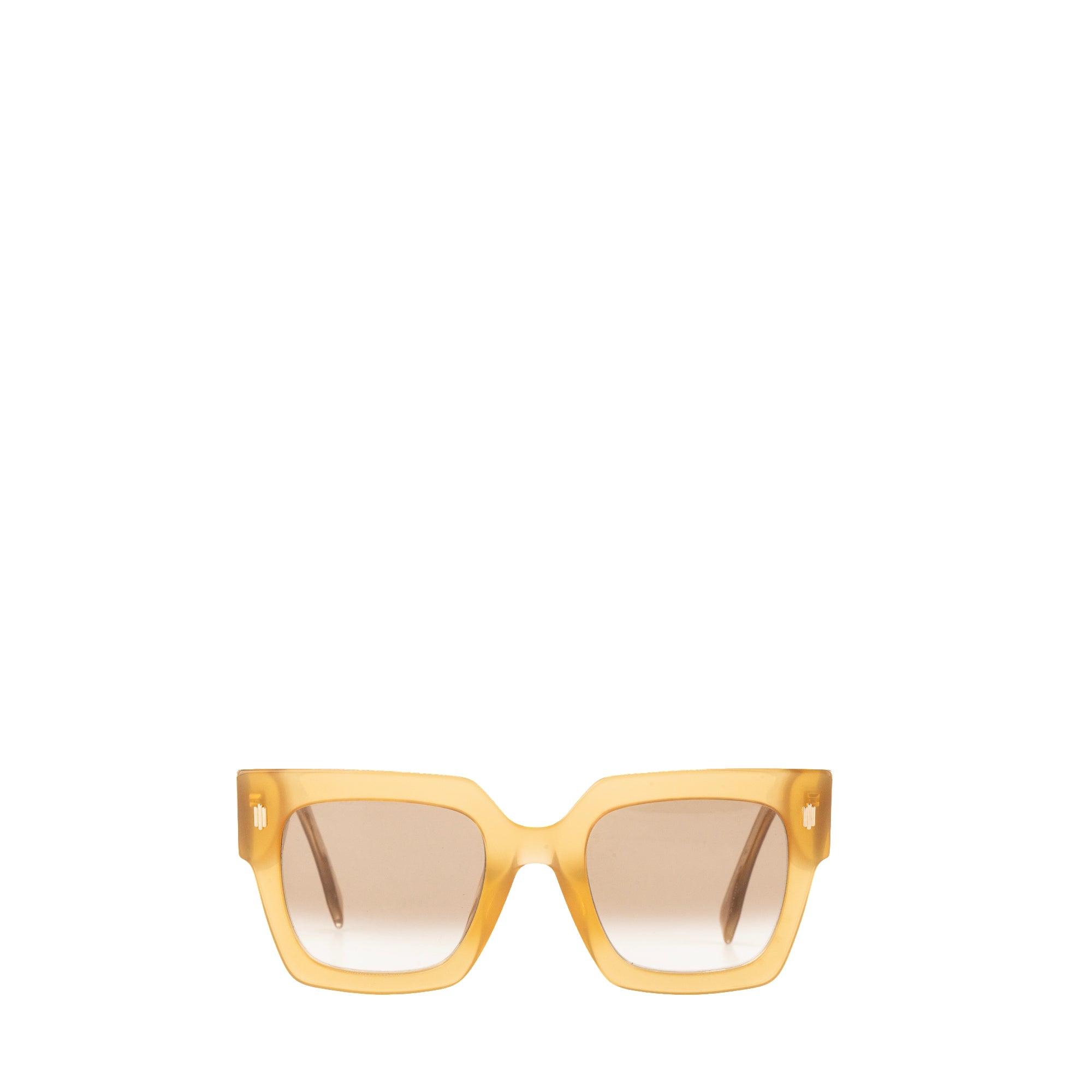 FENDI - Lunettes de soleil Fendi en acétate marron clair