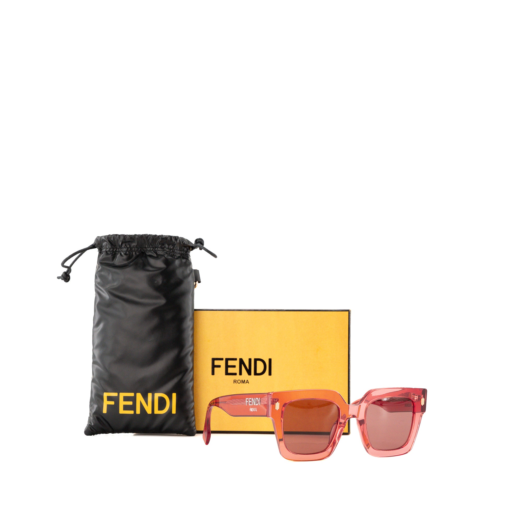 FENDI - Fendi Pink Acetate Sunglasses
