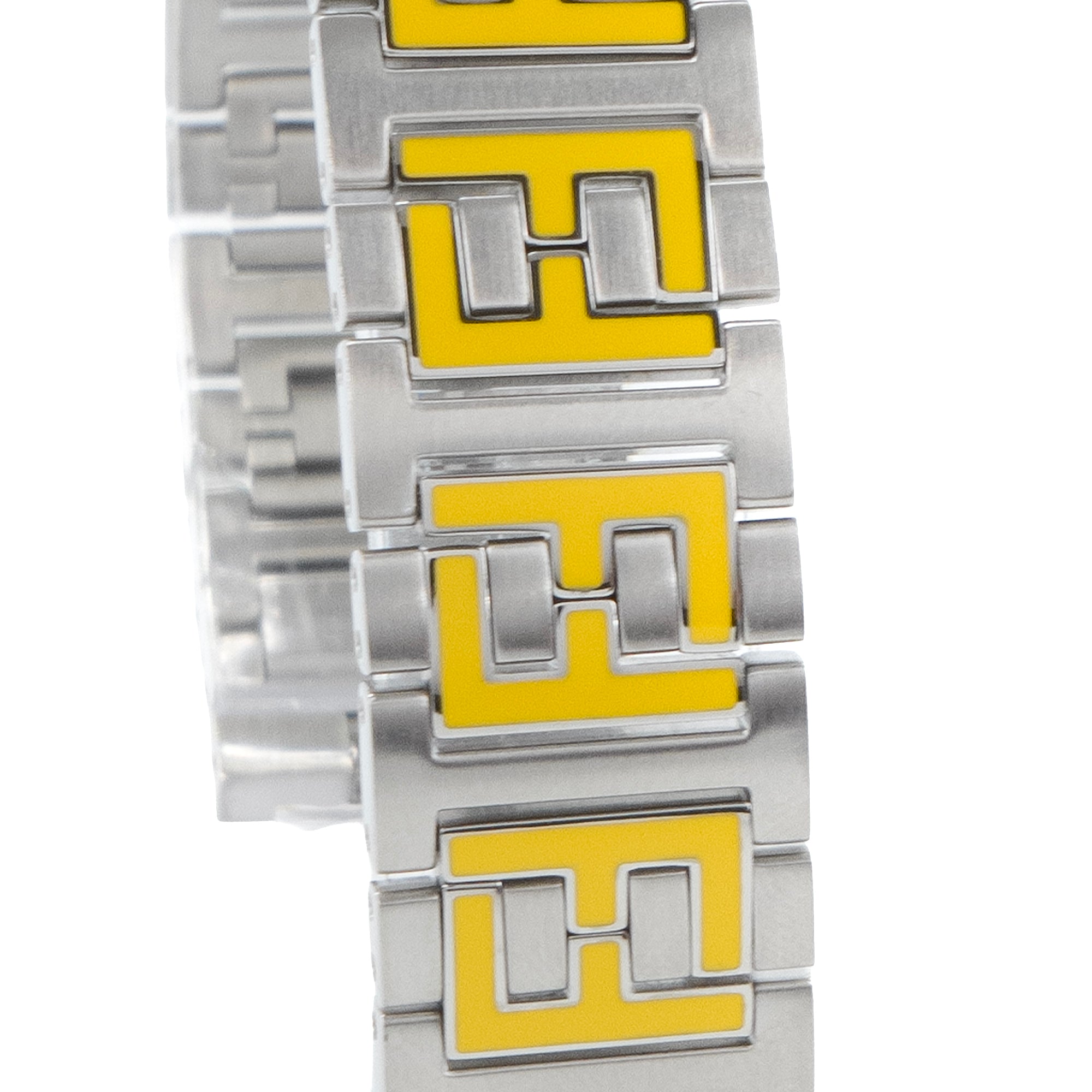 FENDI - Montre Forever Fendi en métal argenté et jaune