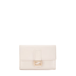 FENDI - Pochette clés Fendi en cuir crème