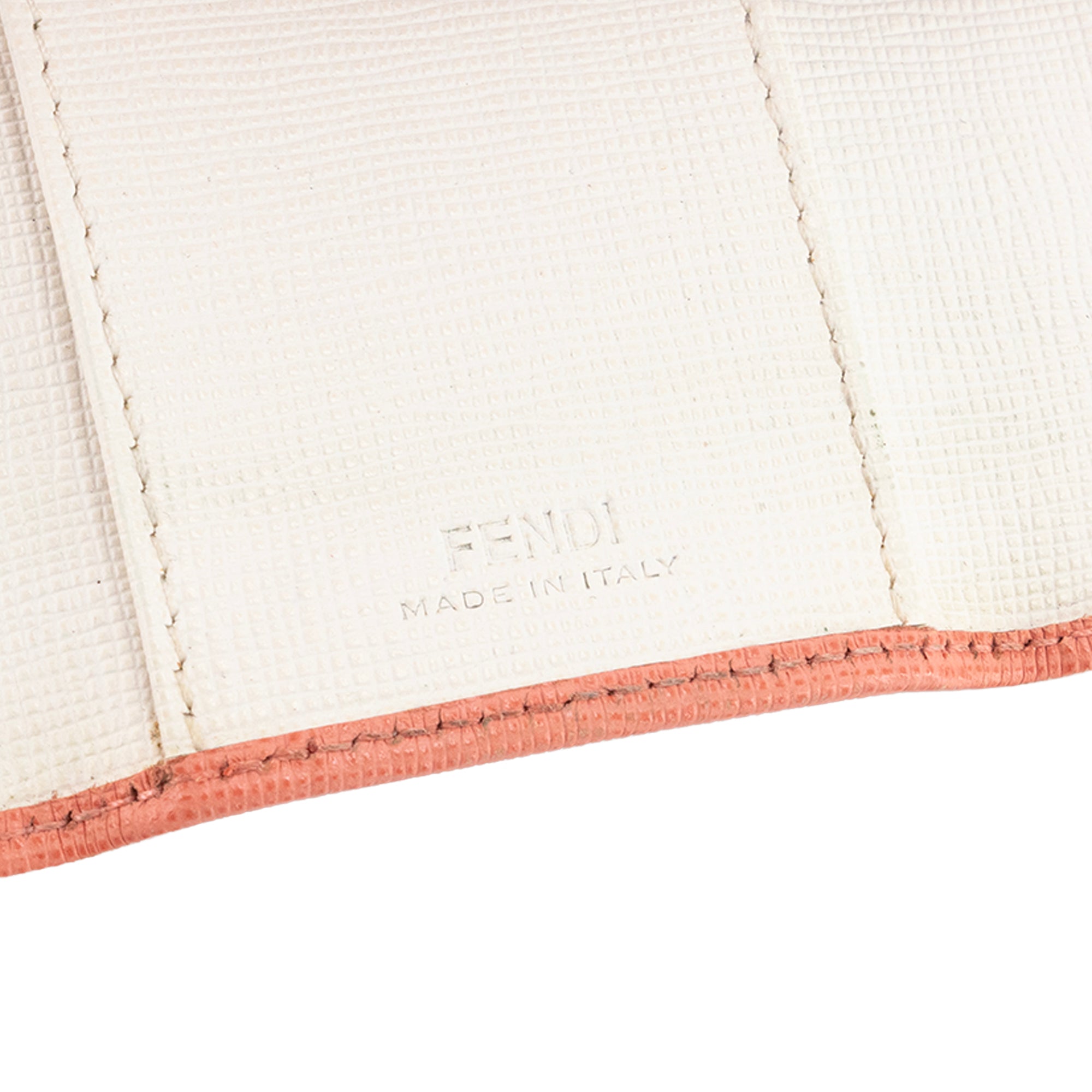 FENDI - Pochette clés Fendi en cuir grainé rose