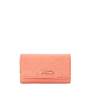 FENDI - Pochette clés Fendi en cuir grainé rose