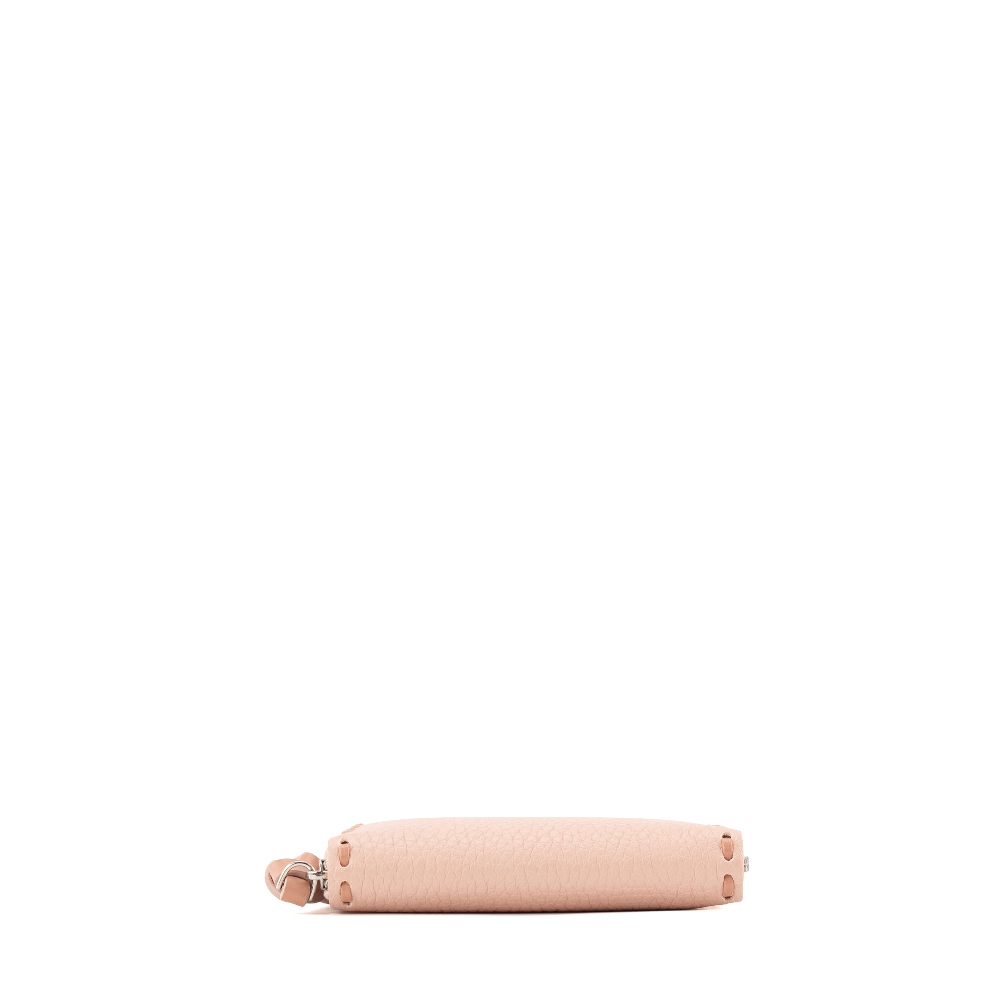FENDI - Porte-monnaie Peekaboo Fendi en cuir grainé rose