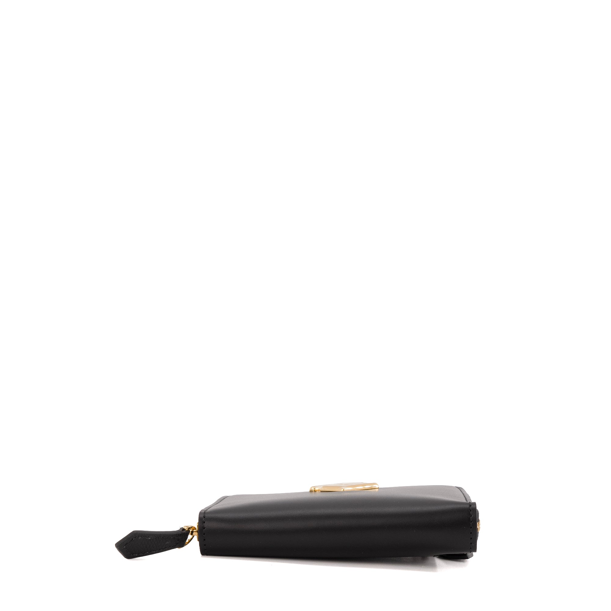 FENDI - Portefeuille Diamonds Fendi en cuir noir