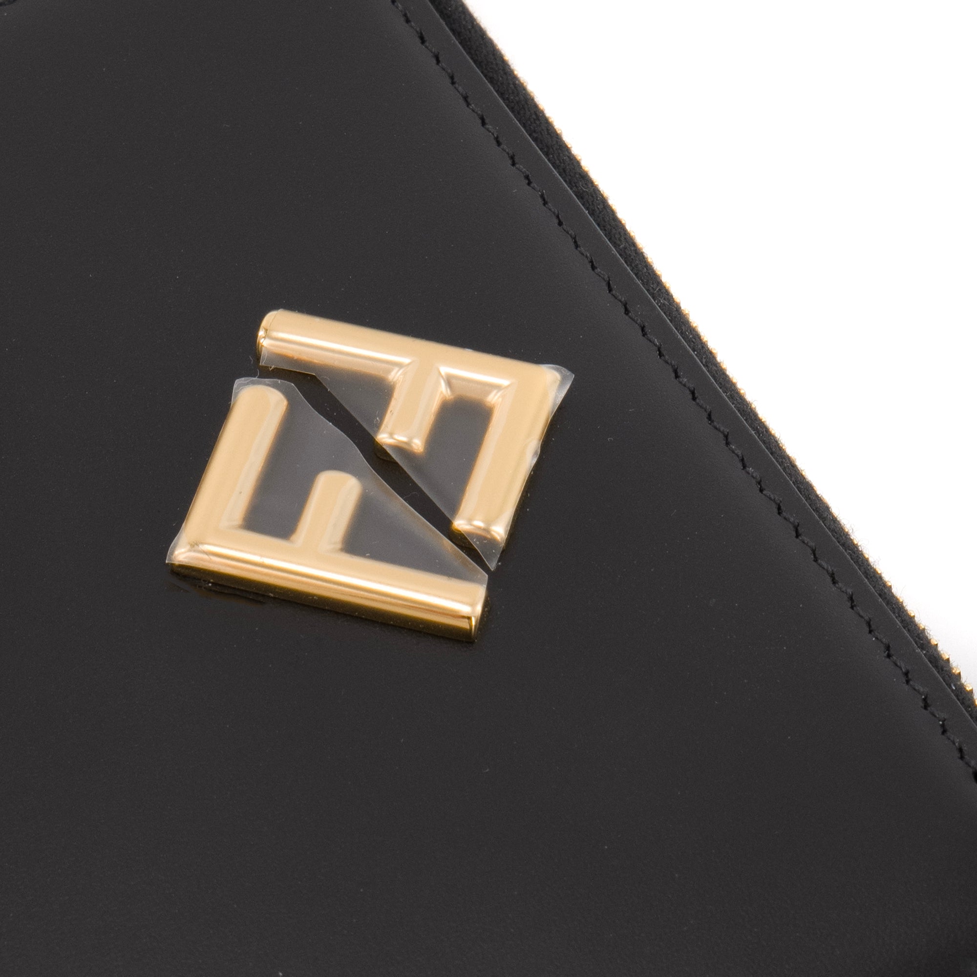 FENDI - Portefeuille Diamonds Fendi en cuir noir