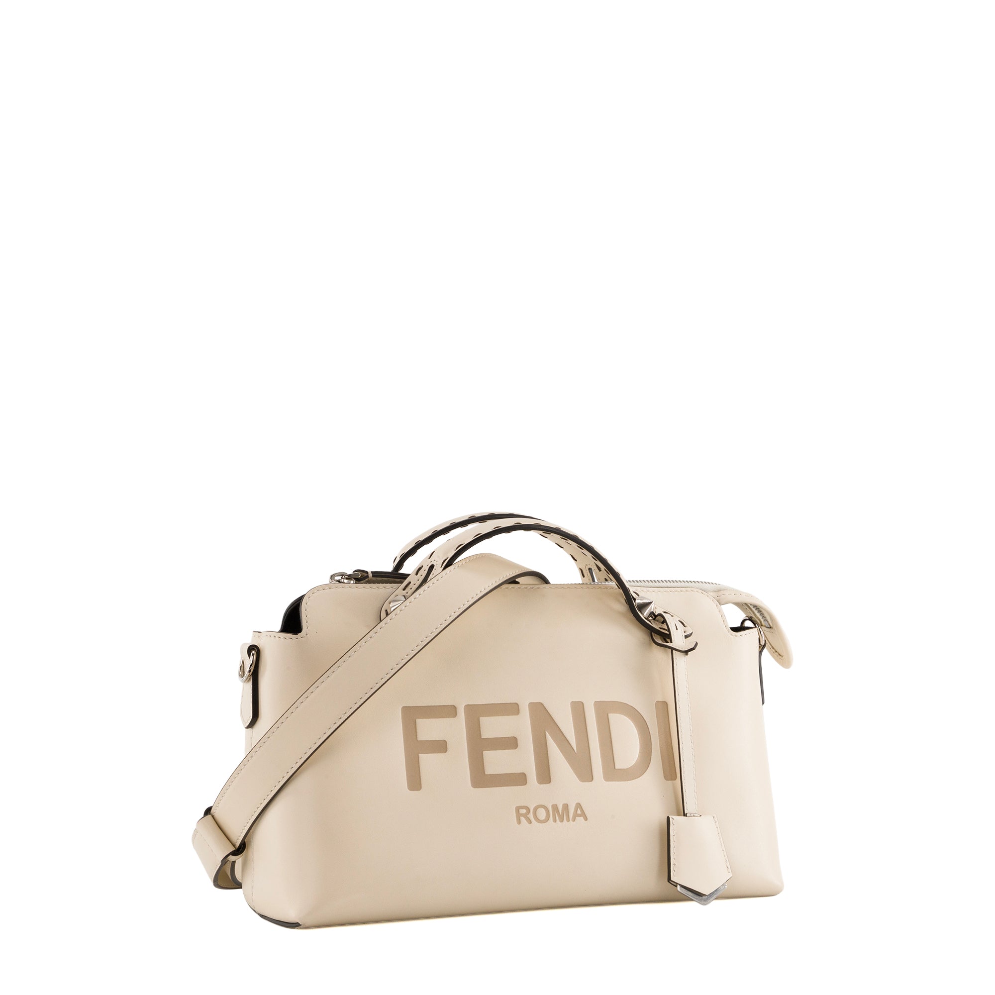 FENDI - Sac à bandoulière By The Way Medium Fendi en cuir lisse beige