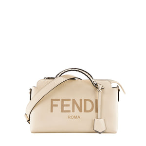 FENDI - Sac à bandoulière By The Way Medium Fendi en cuir lisse beige