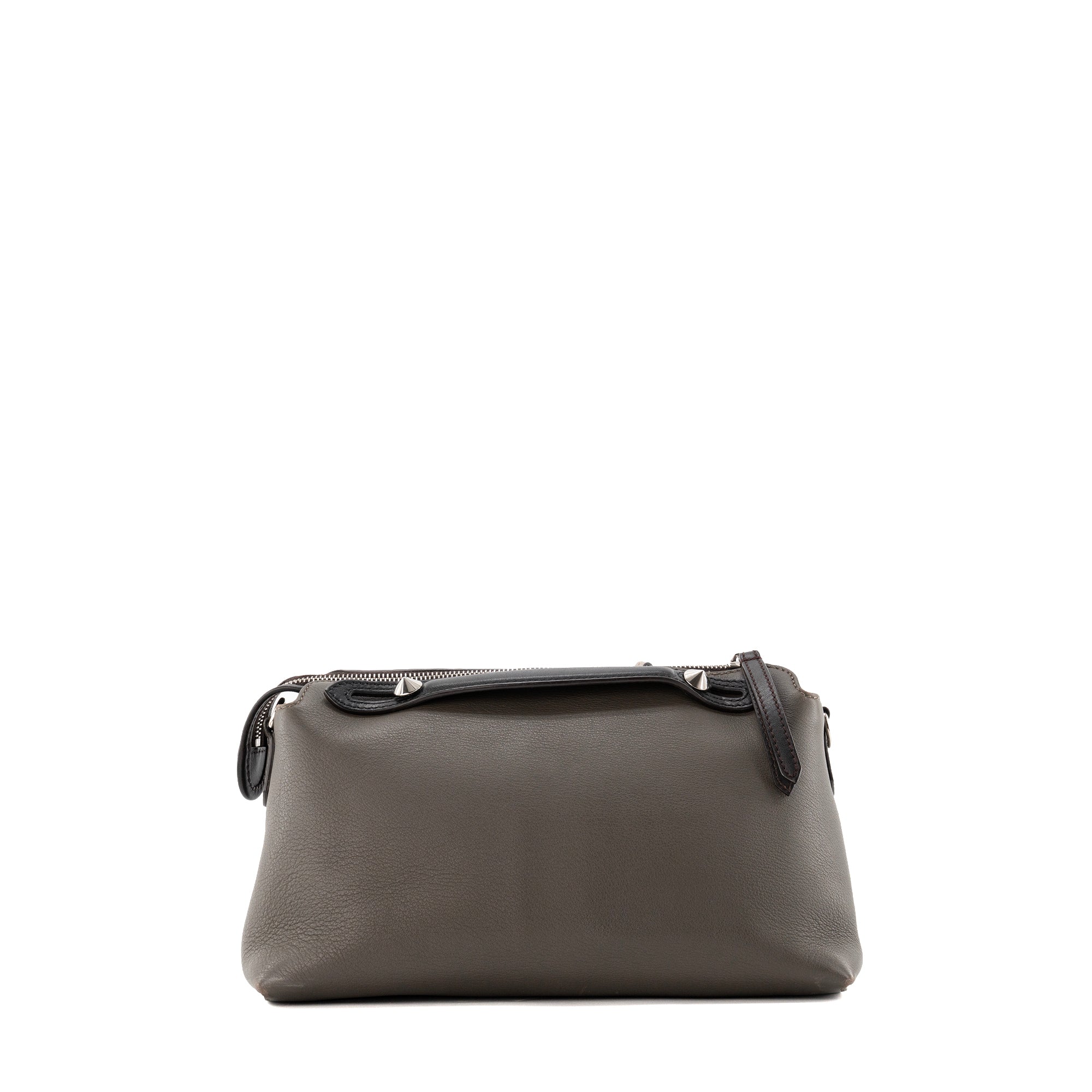 FENDI - Sac à bandoulière By the Way MM Fendi en cuir lisse gris