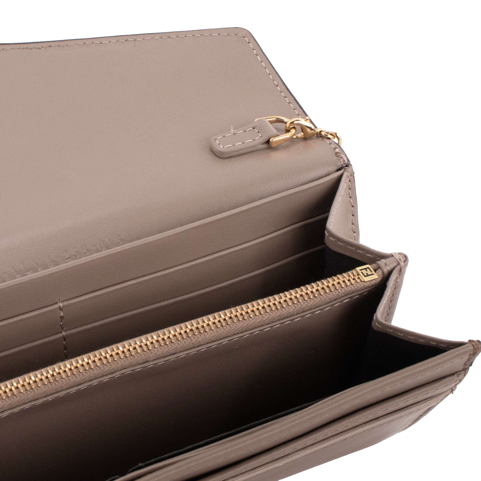 FENDI - Sac à bandoulière Wallet On Chain Diamonds Fendi en cuir gris