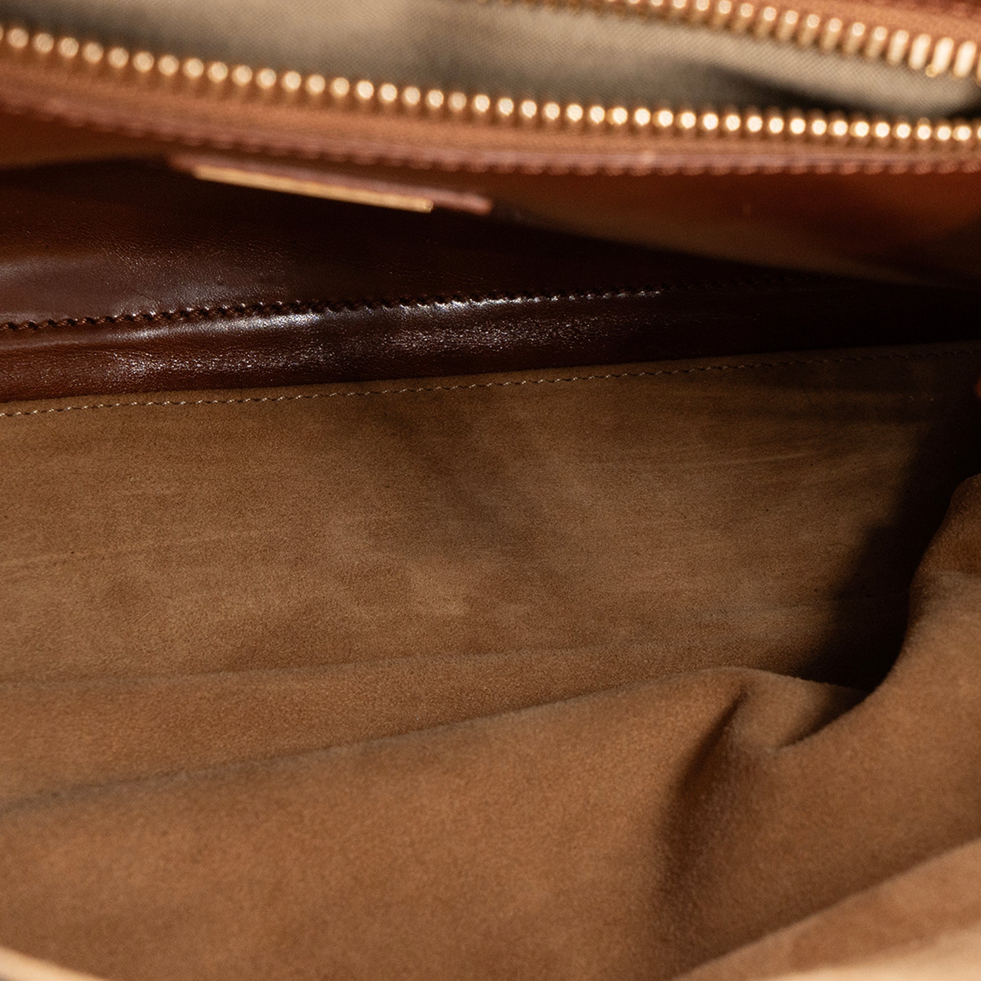 FENDI - Large model Peekaboo handbag in black canvas and leather