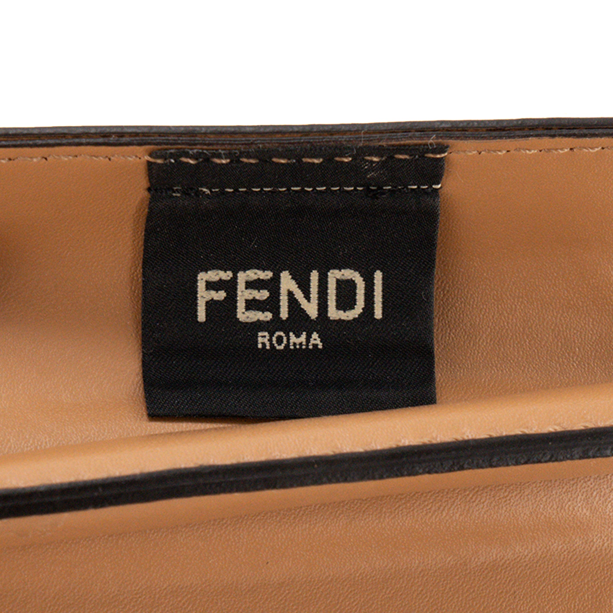 FENDI - Sac cabas Basket Fendi en PVC blanc et cuir marron