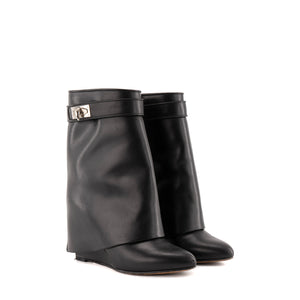 GIVENCHY - Bottines Shark Givenchy en cuir noir (T37)