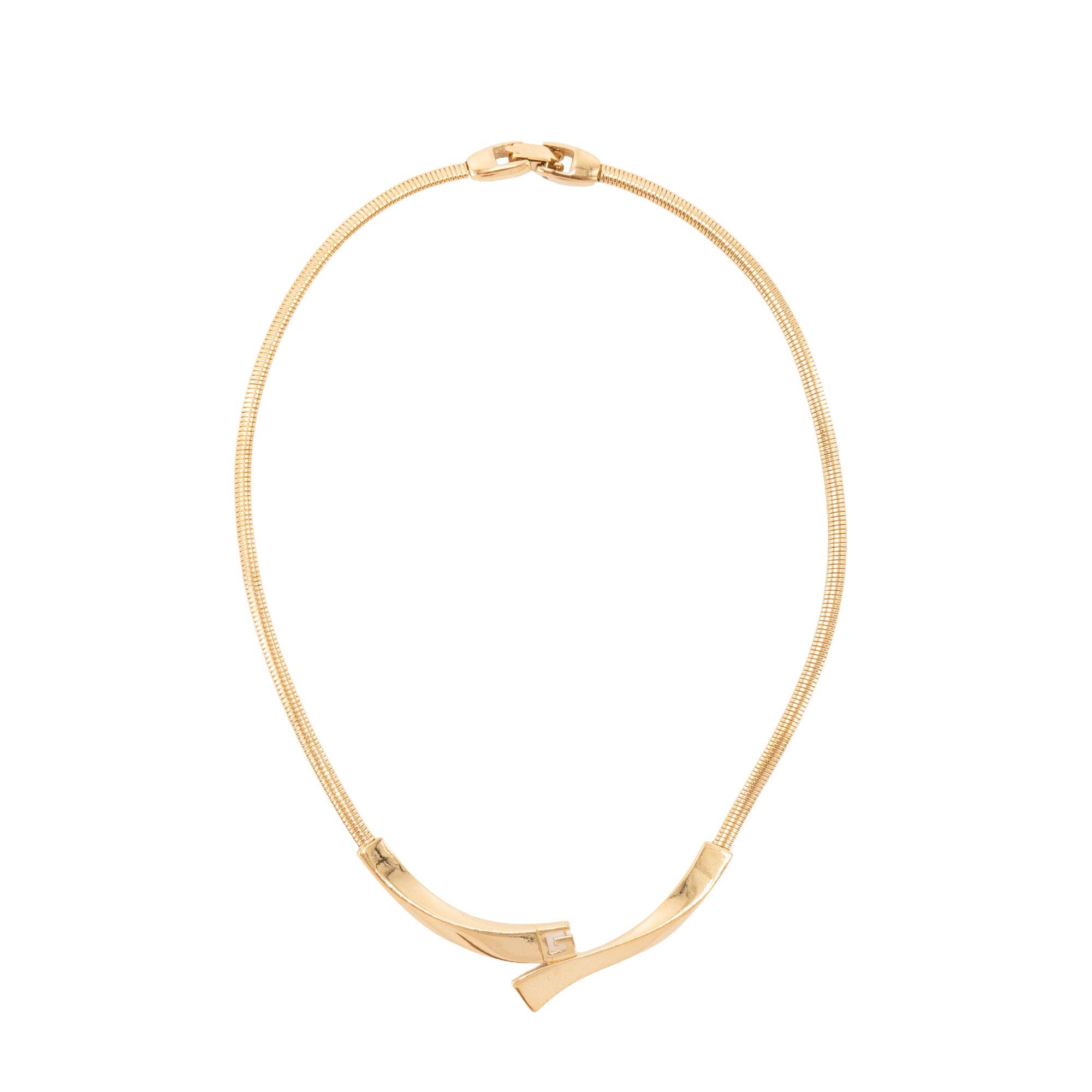 GIVENCHY - Collier ras de cou Givenchy en métal doré