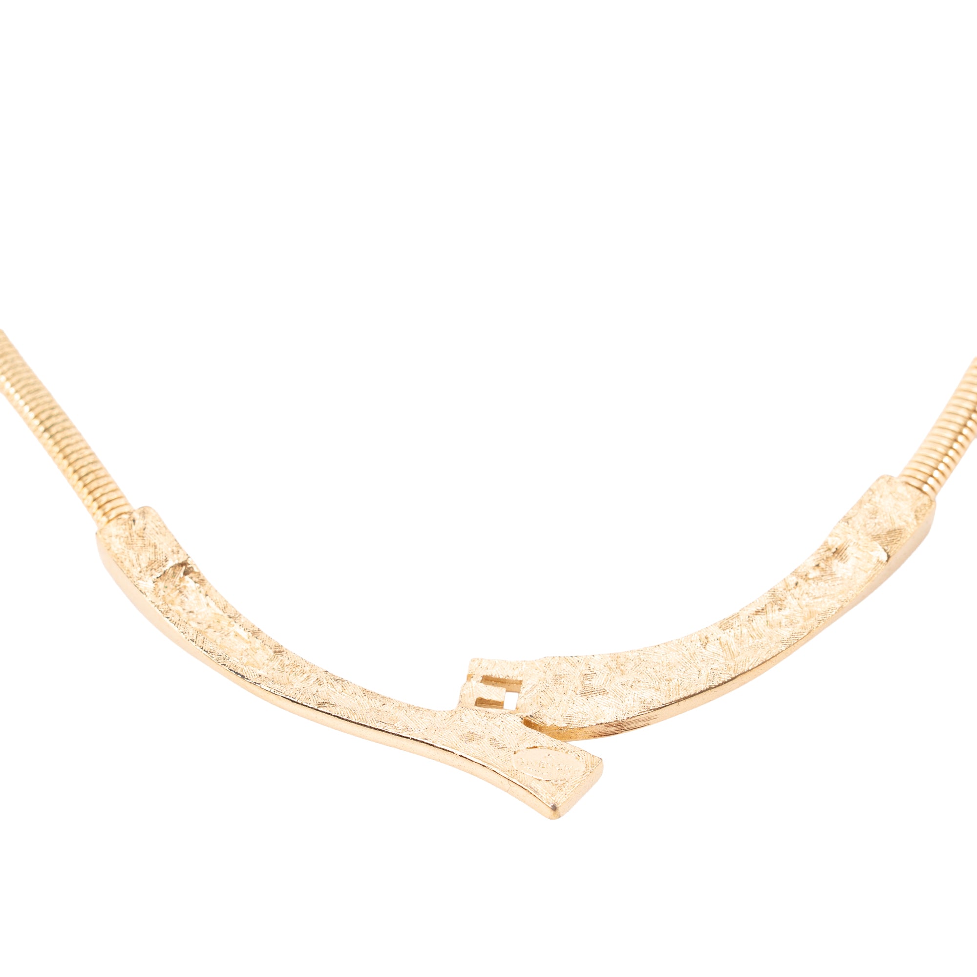 GIVENCHY - Collier ras de cou Givenchy en métal doré