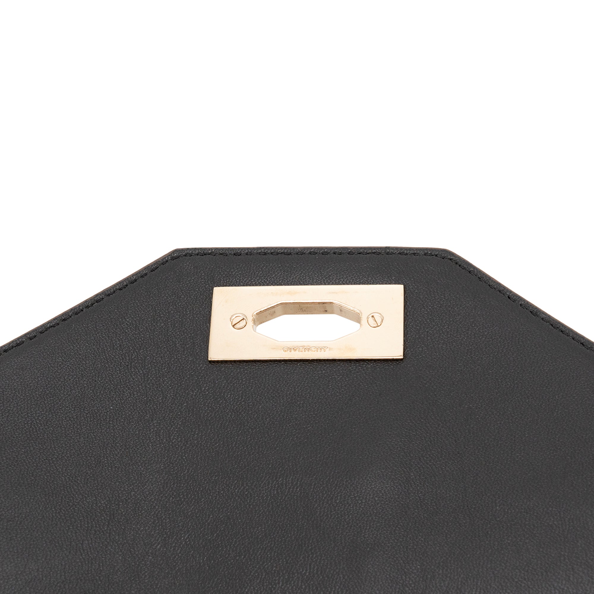 GIVENCHY - Pochette Givenchy en cuir exotique python marron et beige