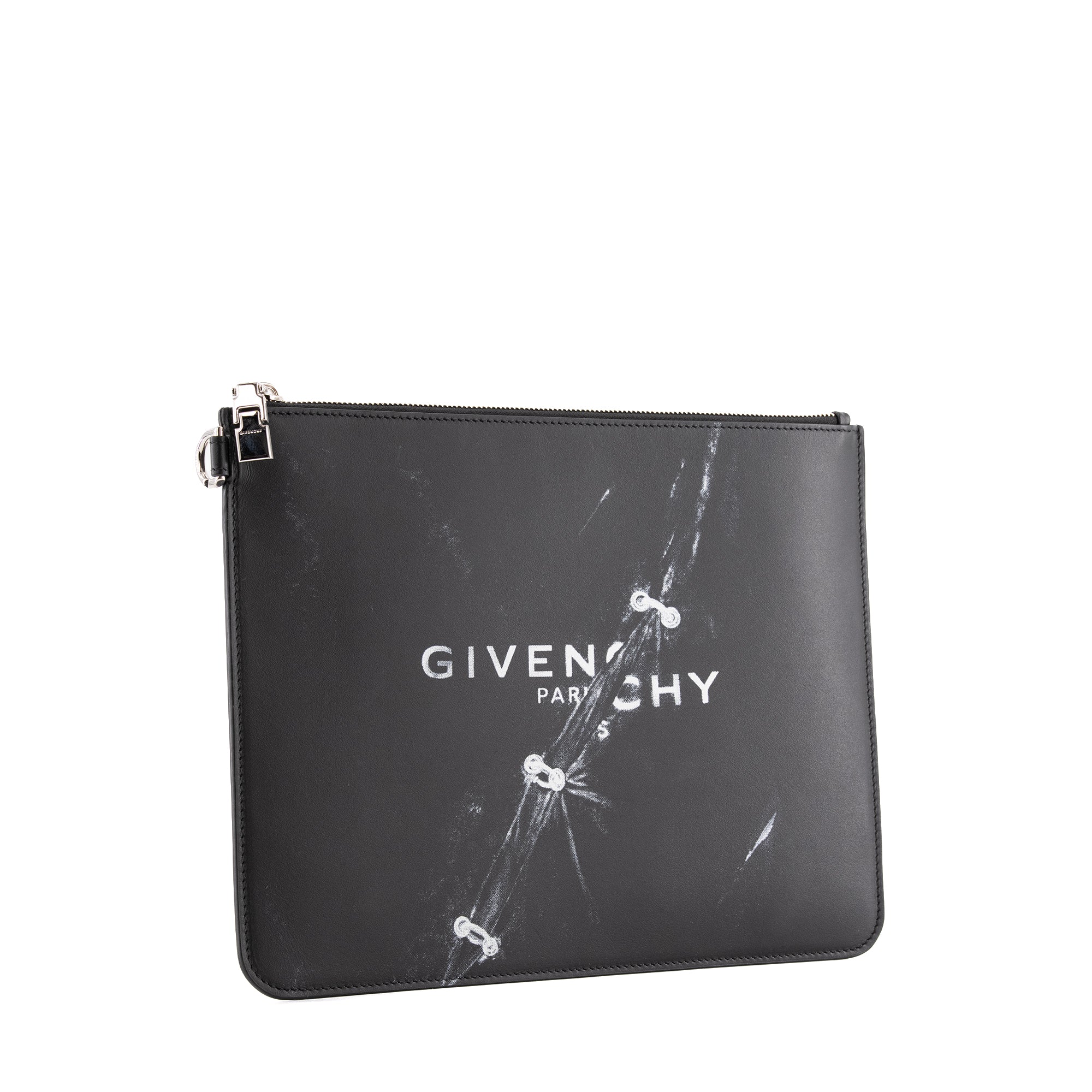 GIVENCHY - Pochette Givenchy en cuir noir